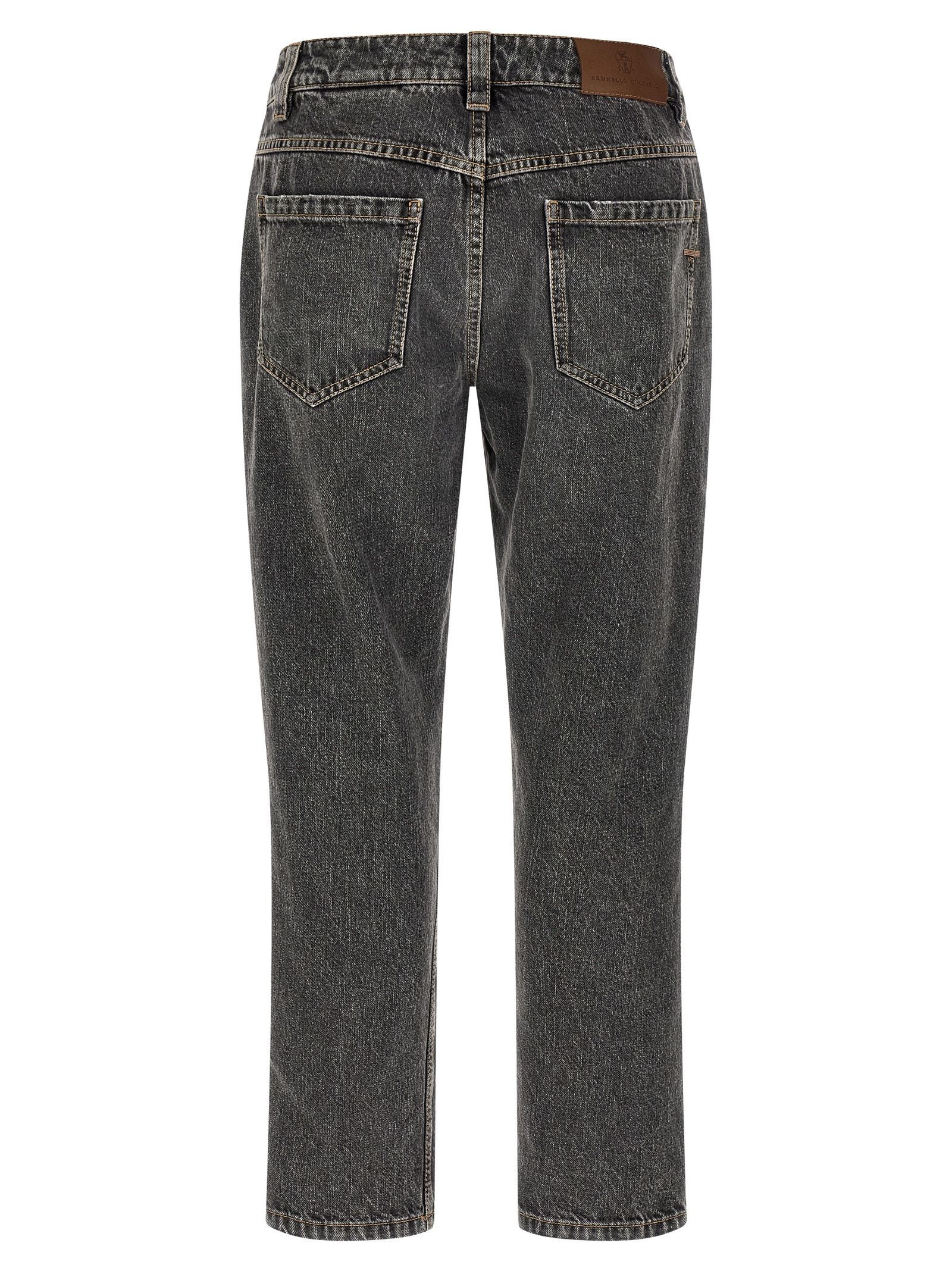 Cotton Straight-Leg Women's Jeans - Brunello Cucinelli - Modalova
