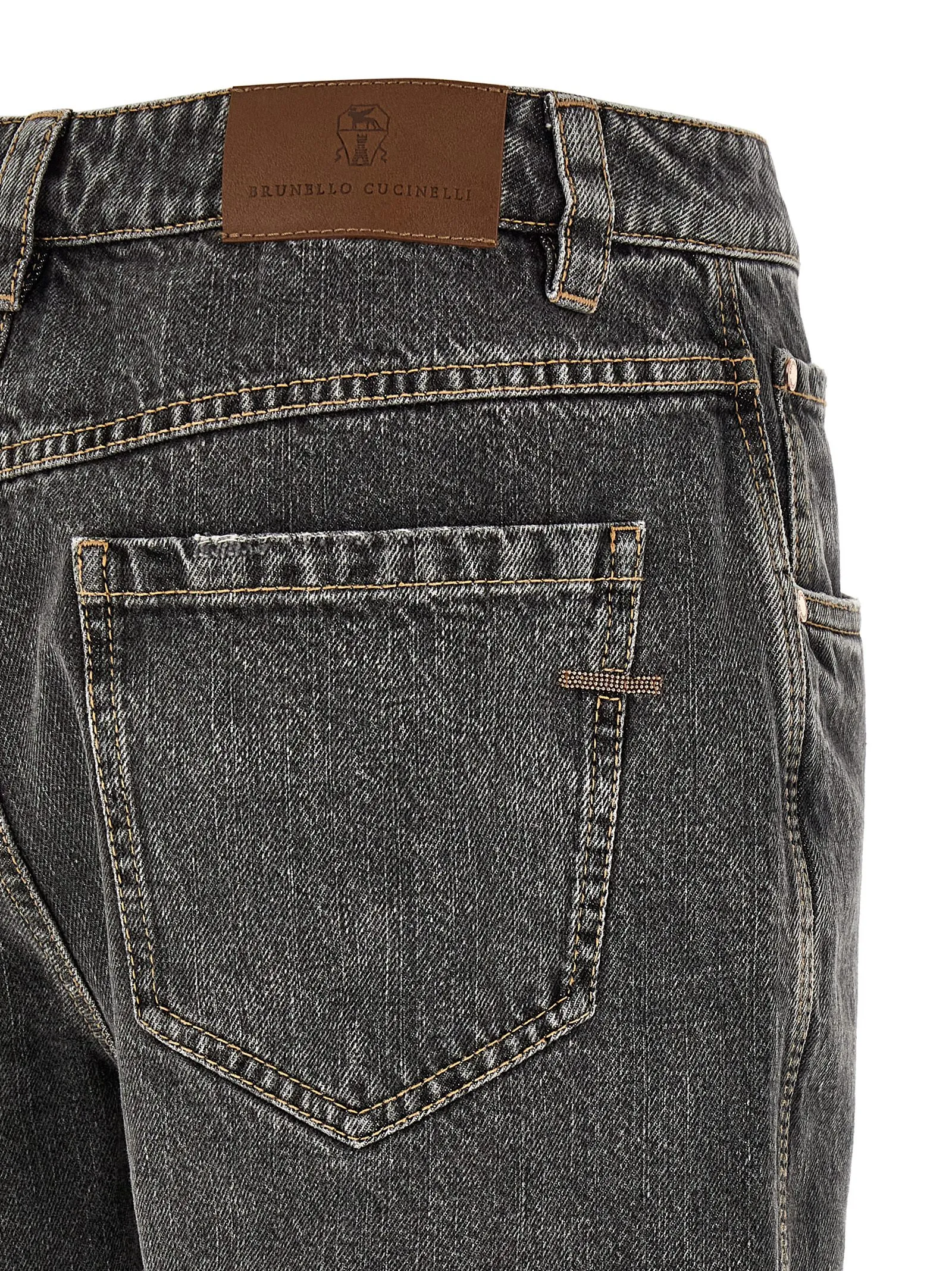 Cotton Straight-Leg Women's Jeans - Brunello Cucinelli - Modalova