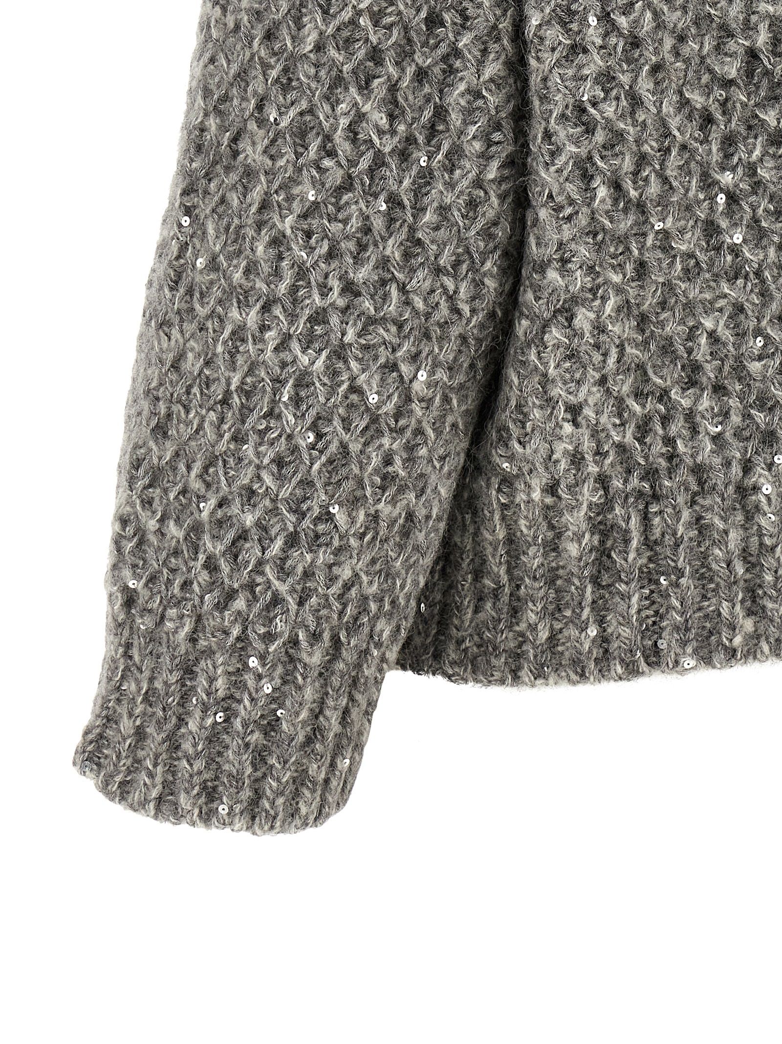 Peserico Gray Wool Women's Cardigan - Peserico - Modalova
