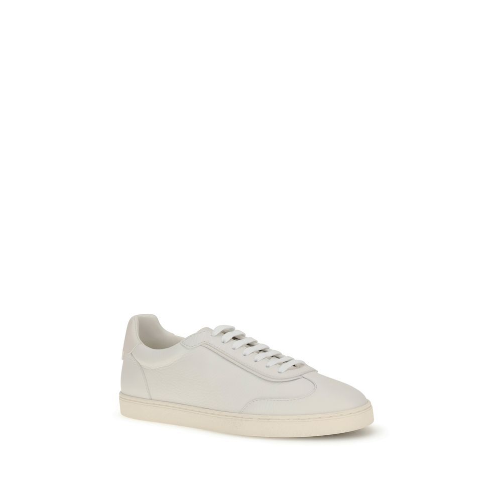 Calf Leather Bos Taurus Low Top Men's Sneakers - Brunello Cucinelli - Modalova