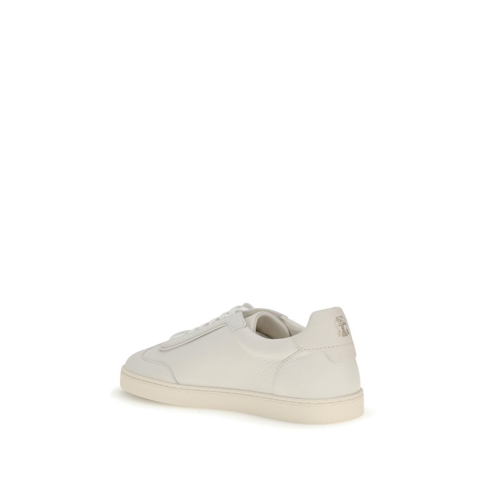 Calf Leather Bos Taurus Low Top Men's Sneakers - Brunello Cucinelli - Modalova