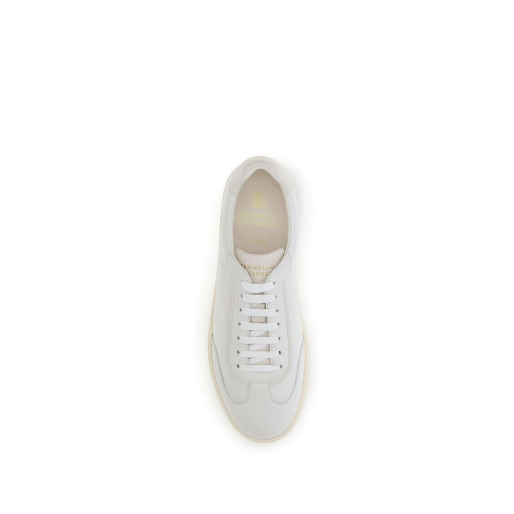 Calf Leather Bos Taurus Low Top Men's Sneakers - Brunello Cucinelli - Modalova