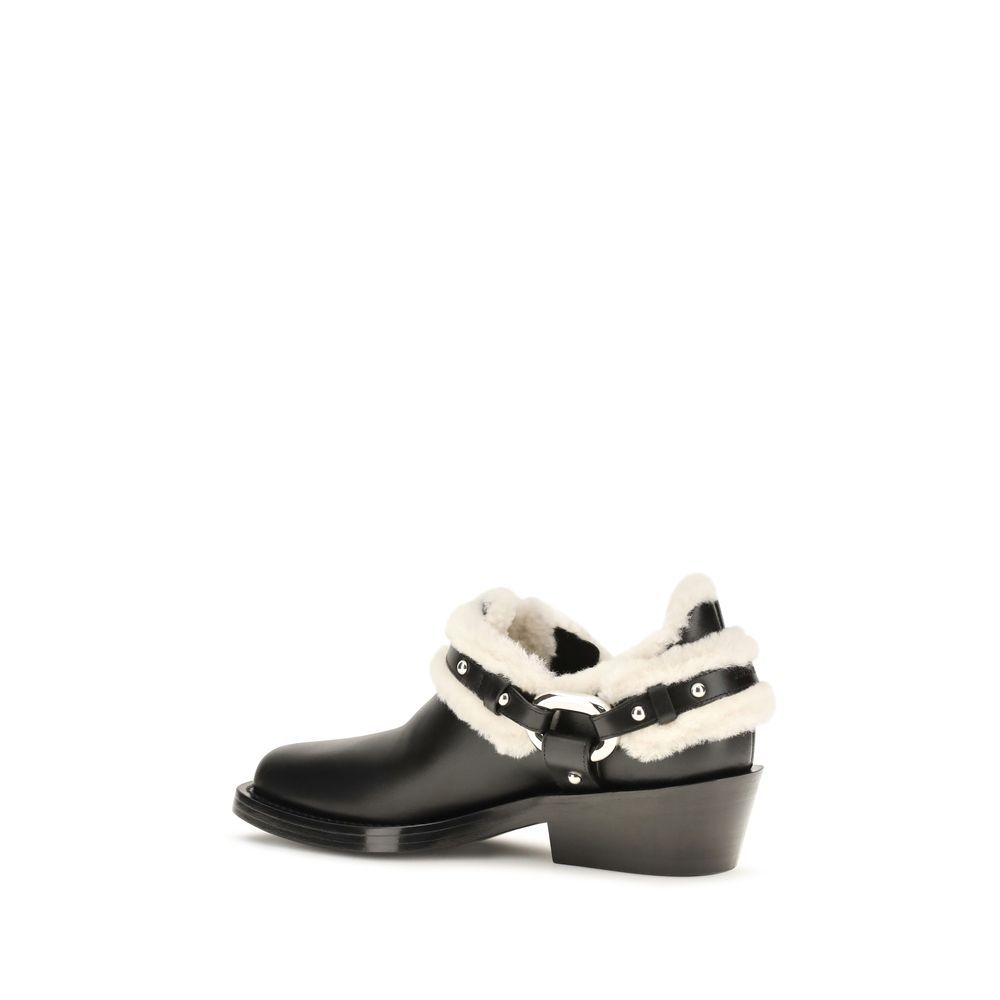 Calf Leather Bos Taurus Ankle Women's Boots - Rabanne - Modalova