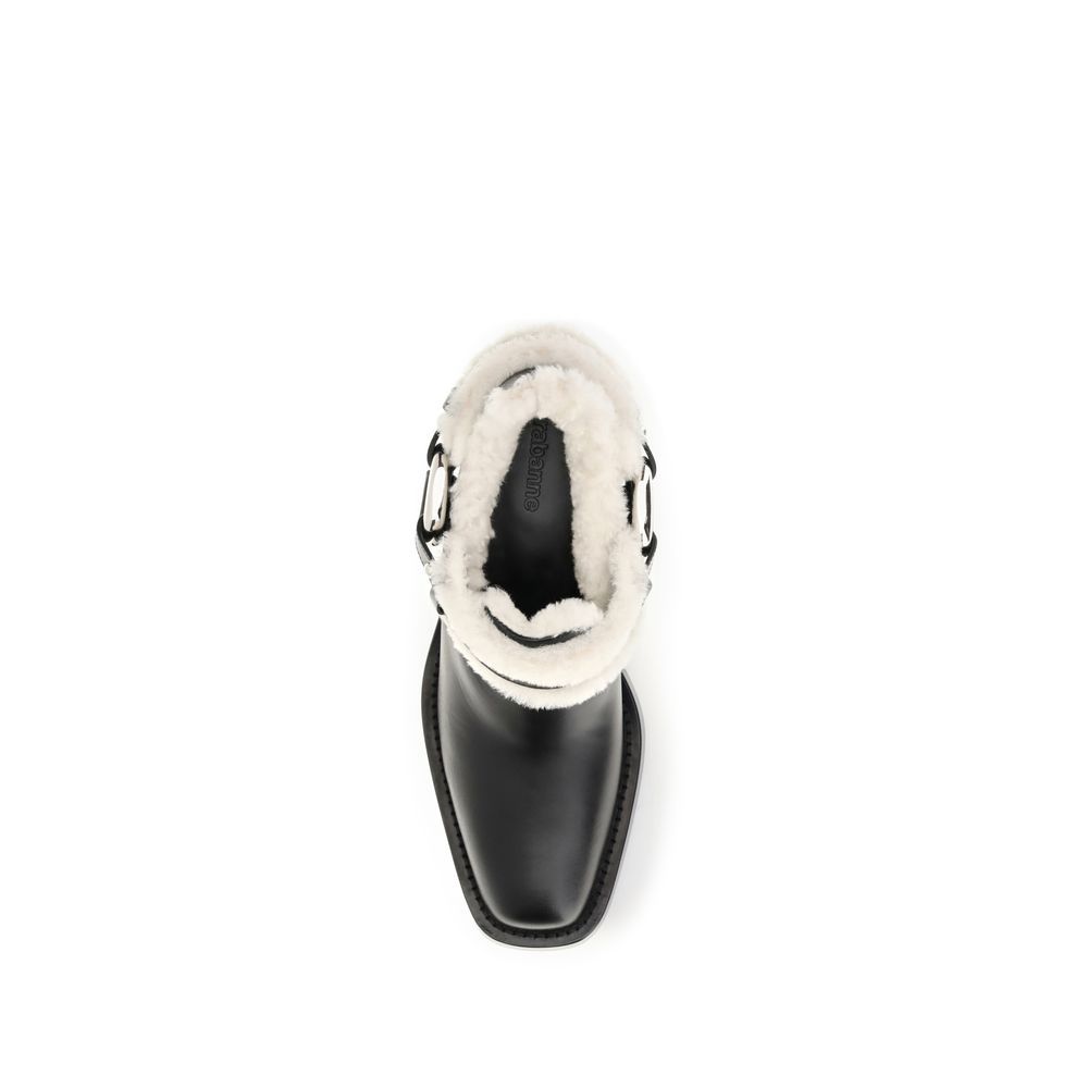 Calf Leather Bos Taurus Ankle Women's Boots - Rabanne - Modalova