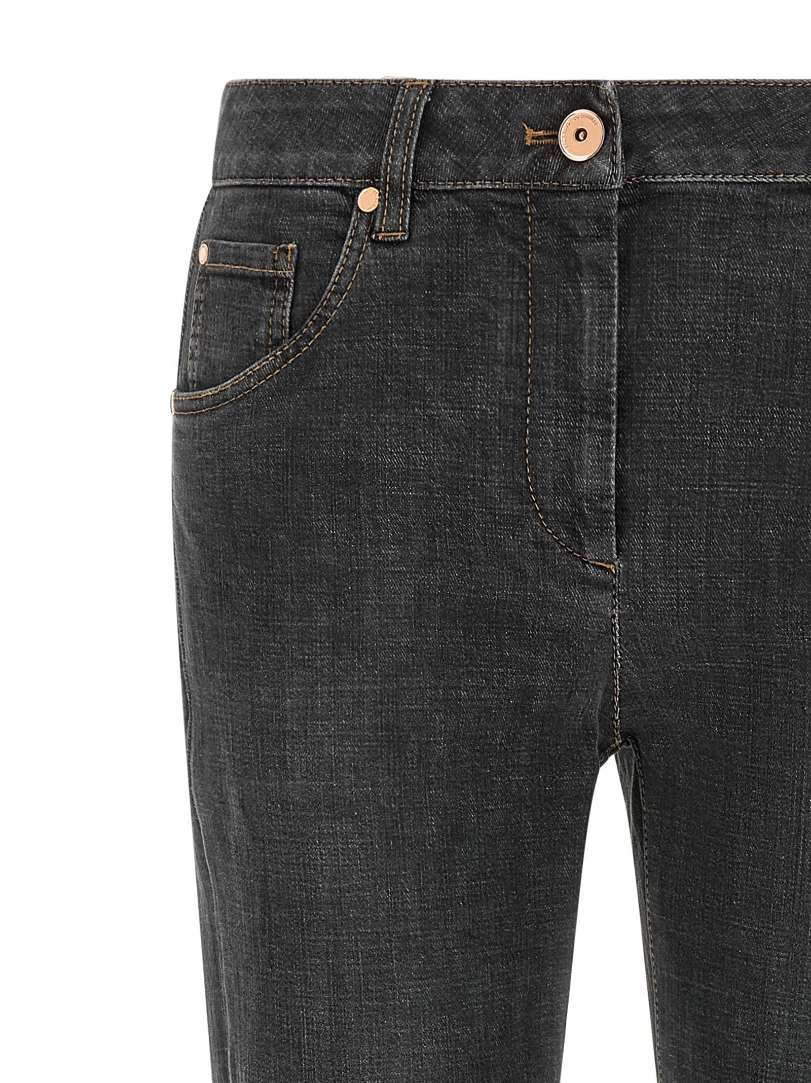 Cotton Slim Fit Women's Jeans - Brunello Cucinelli - Modalova