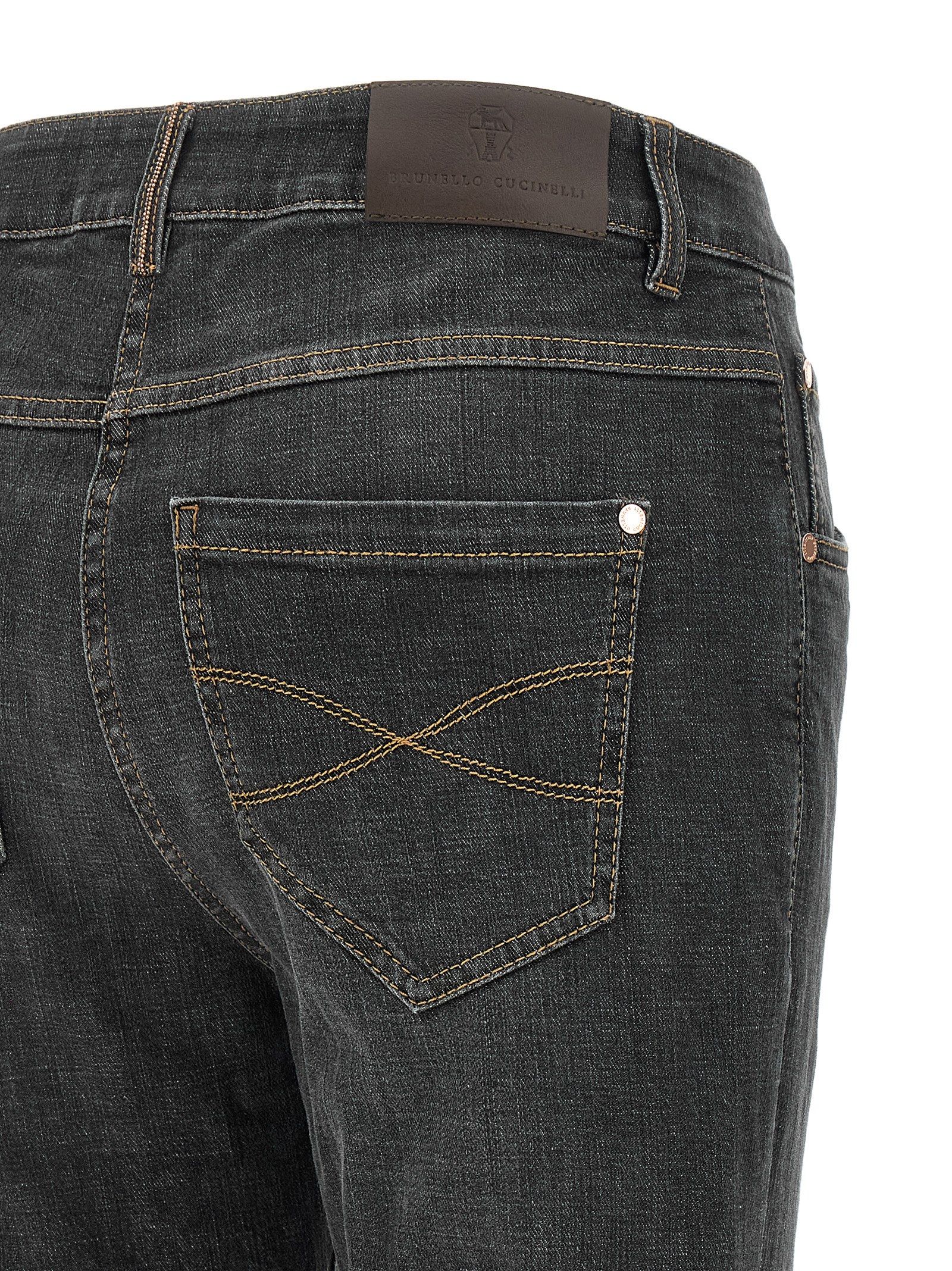Cotton Slim Fit Women's Jeans - Brunello Cucinelli - Modalova