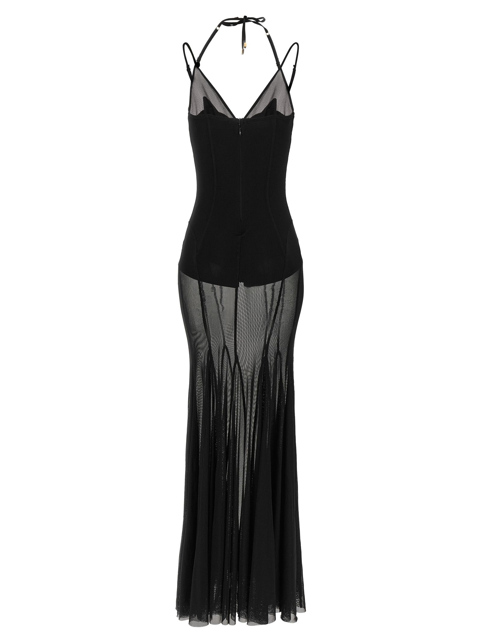 Polyamide Long Women's Dress - Elisabetta Franchi - Modalova