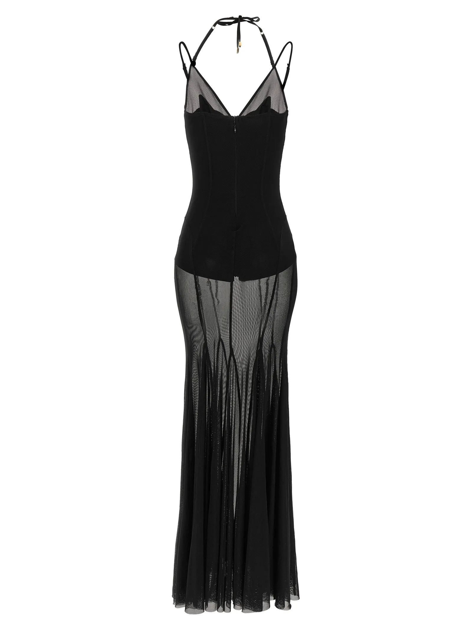 Polyamide Long Women's Dress - Elisabetta Franchi - Modalova