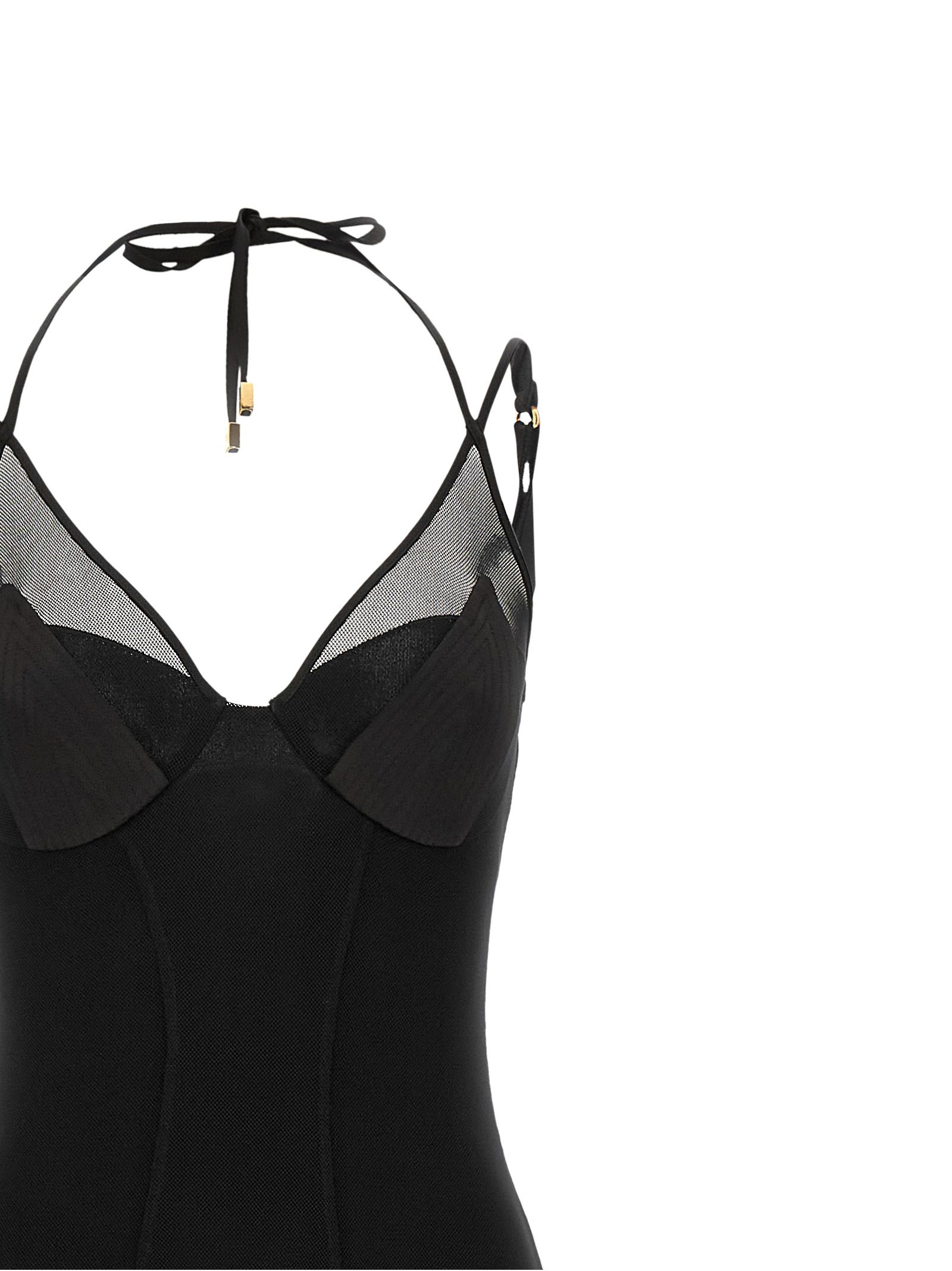 Polyamide Long Women's Dress - Elisabetta Franchi - Modalova