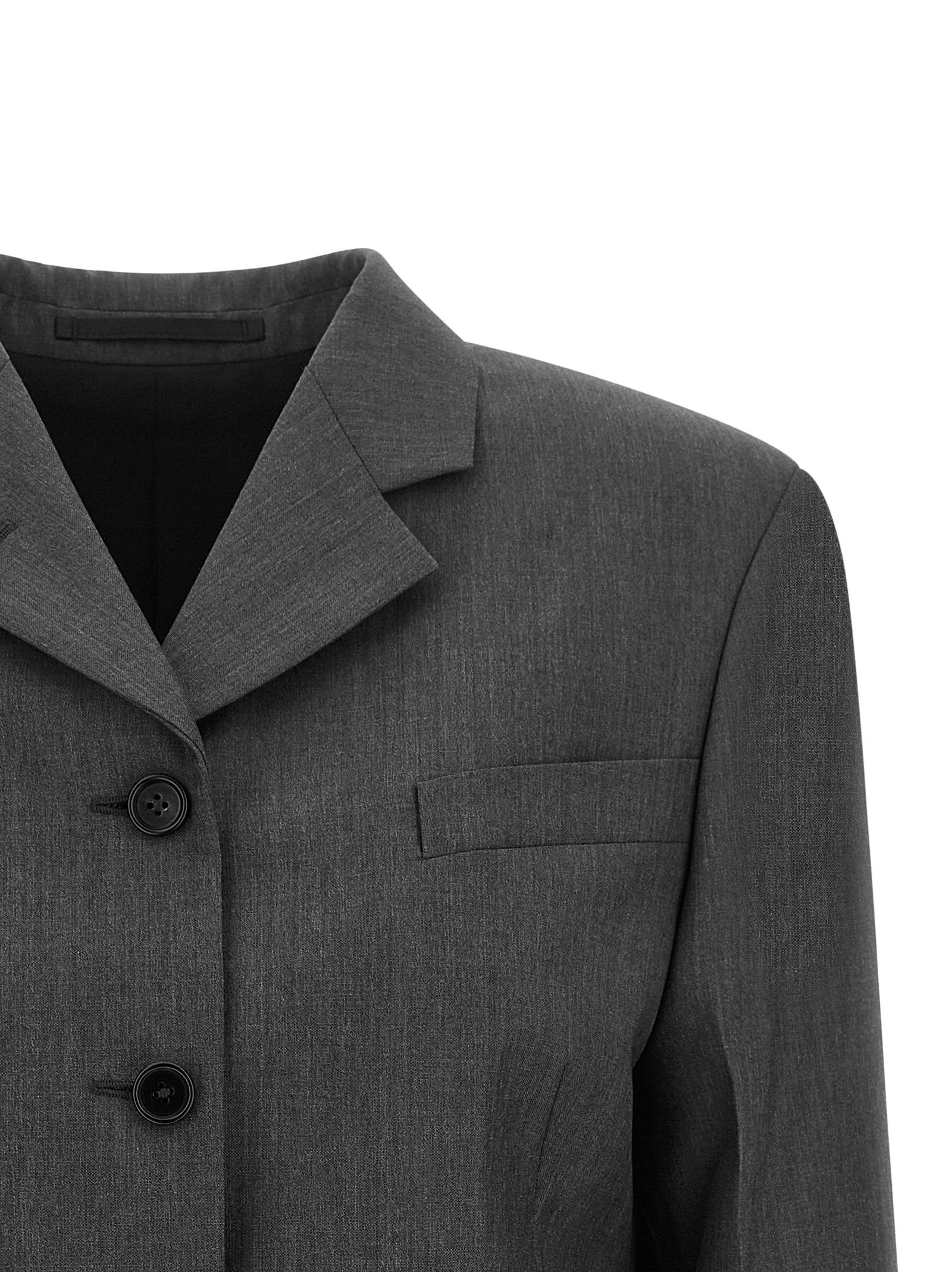 Jil Sander Gray Wool Women's Blazer - Jil Sander - Modalova