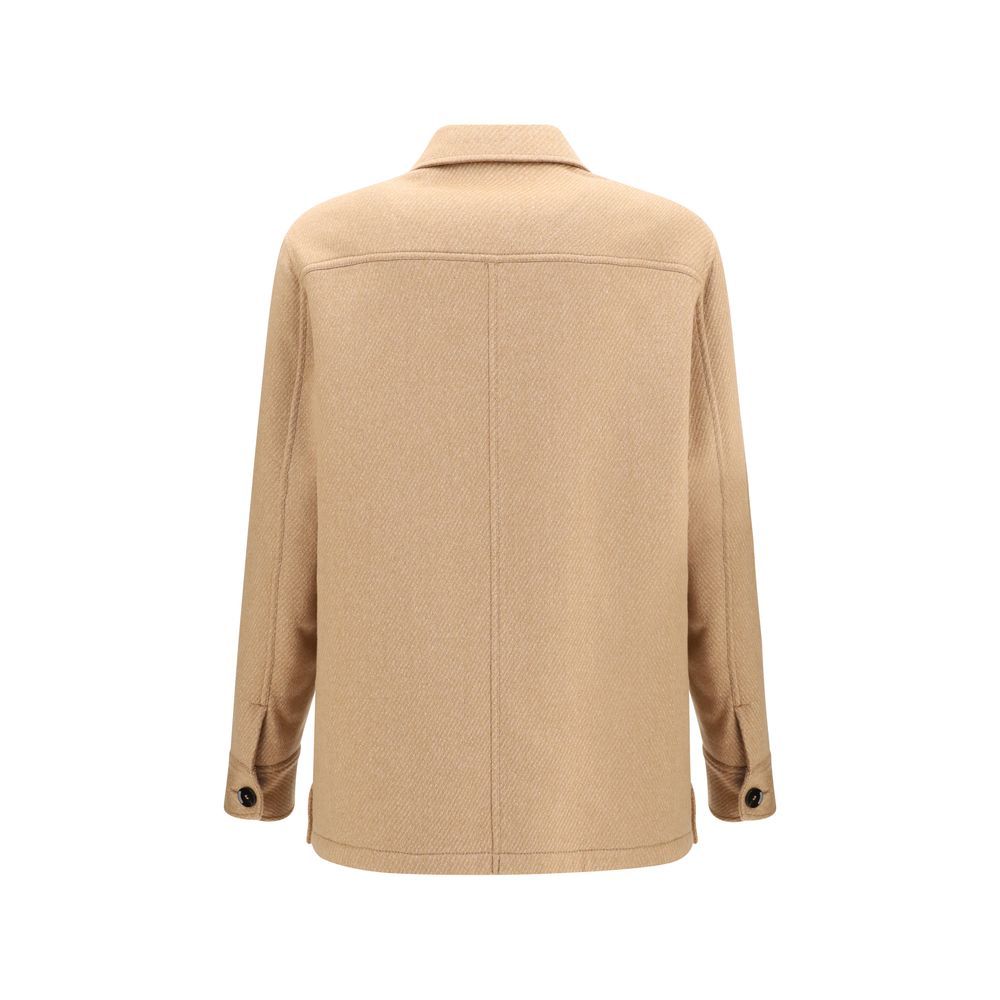 Cashmere Leather Men's Jacket - Brioni - Modalova