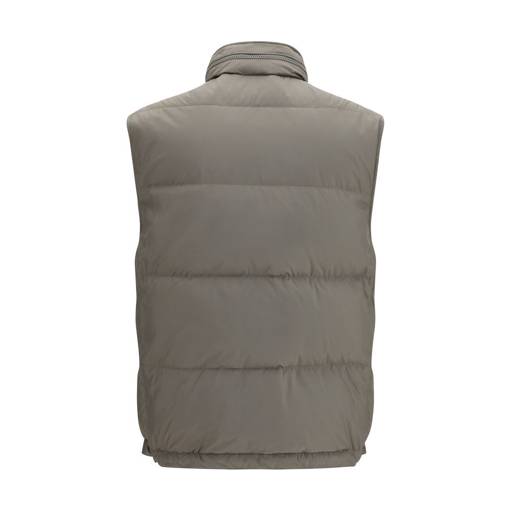 Polyester Sleeveless Men's Jacket - Brunello Cucinelli - Modalova