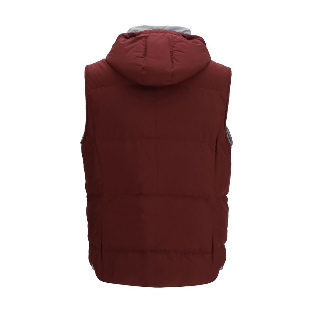 Polyester Sleeveless Men's Jacket - Brunello Cucinelli - Modalova