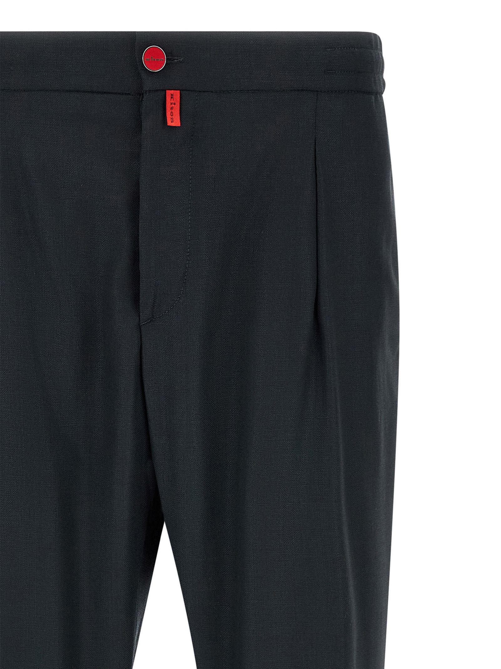 Kiton Blue Wool Men's Pants - Kiton - Modalova