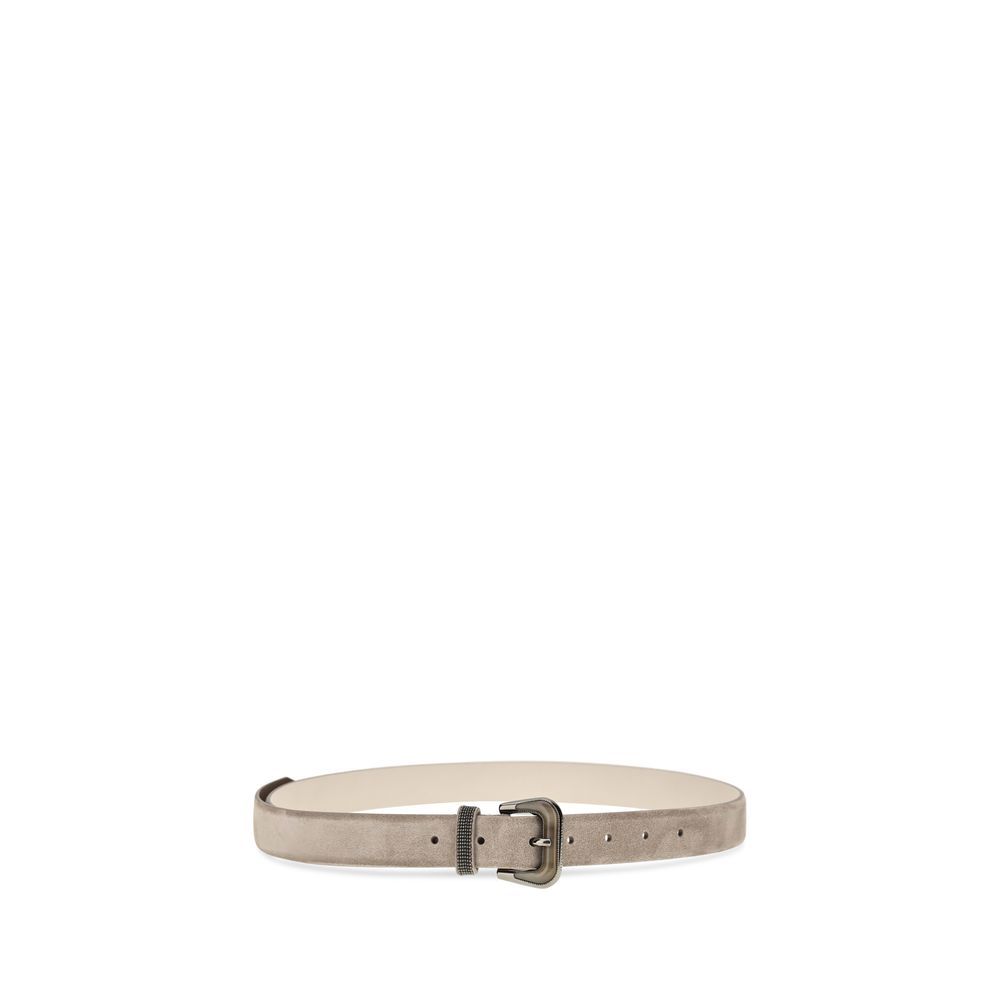 Calf Leather Bos Taurus Regular Women's Belt - Brunello Cucinelli - Modalova