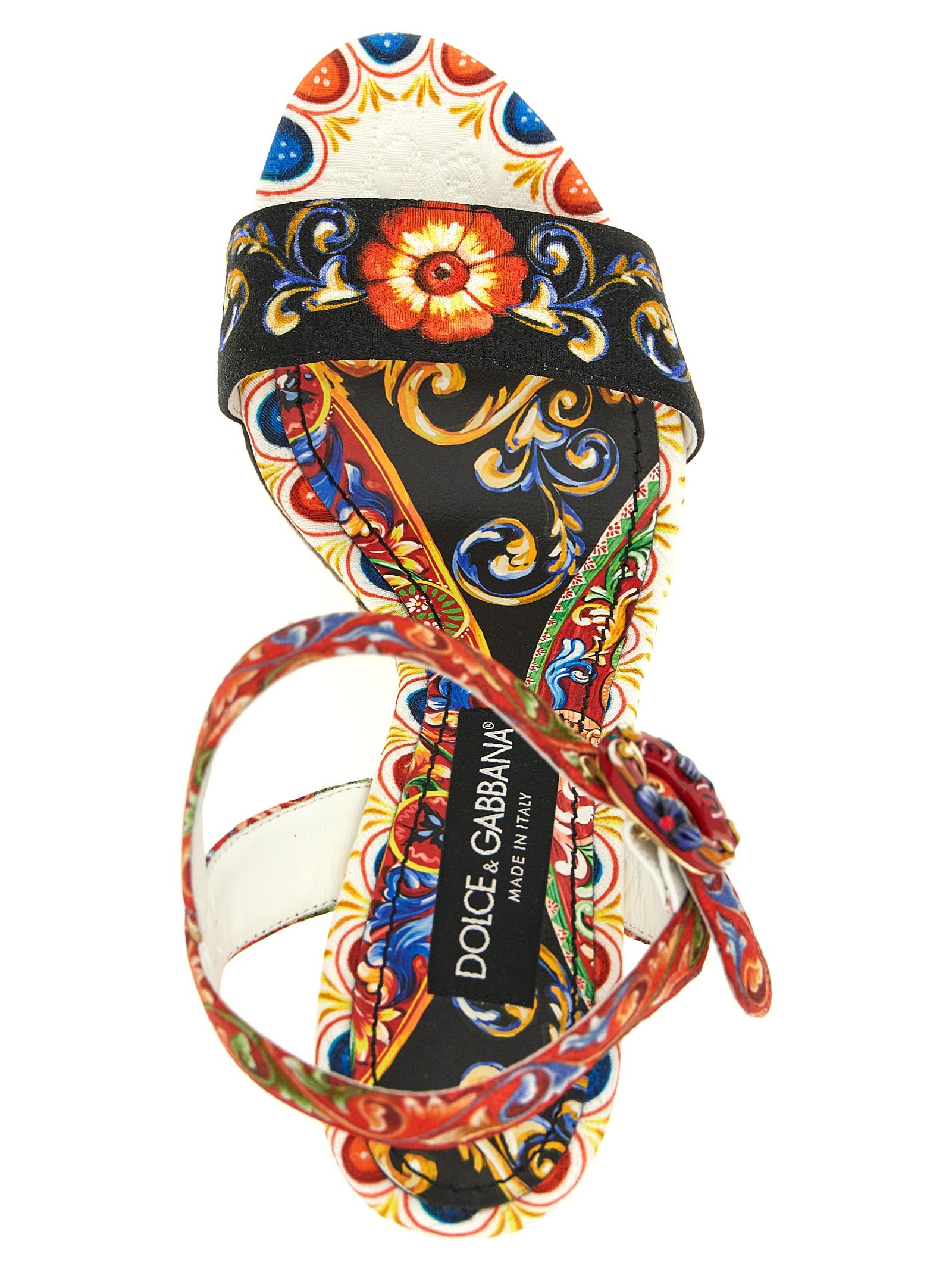 Viscose Wedge Women's Sandals - Dolce & Gabbana - Modalova