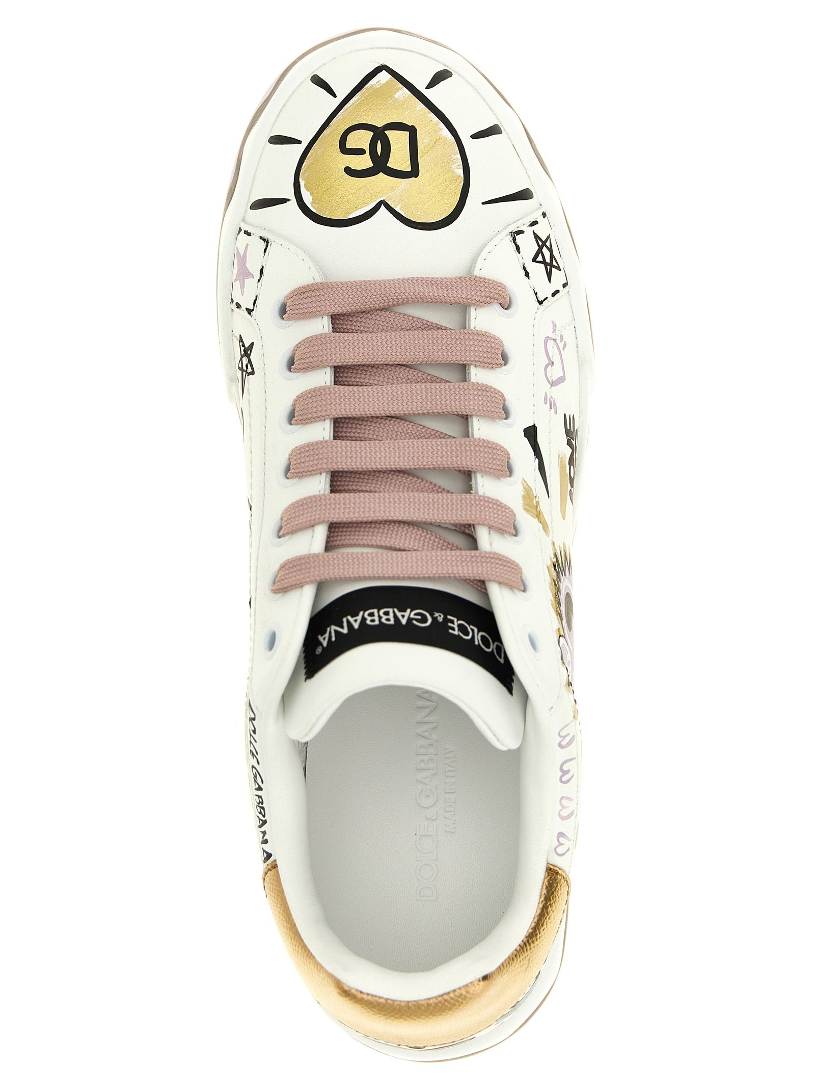 Calfskin Low Top Women's Sneakers - Dolce & Gabbana - Modalova