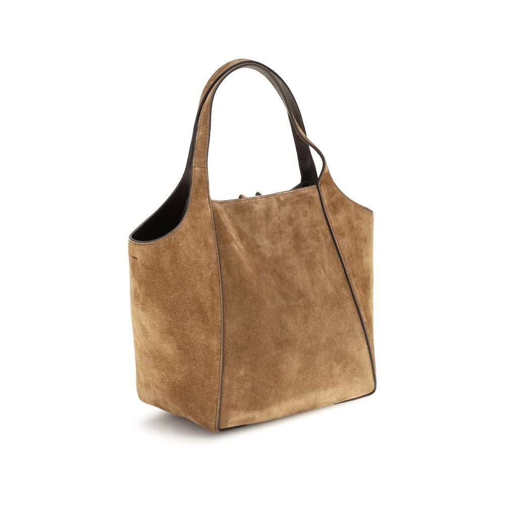 Calf Leather Bos Taurus Backet Women's Bag - Brunello Cucinelli - Modalova