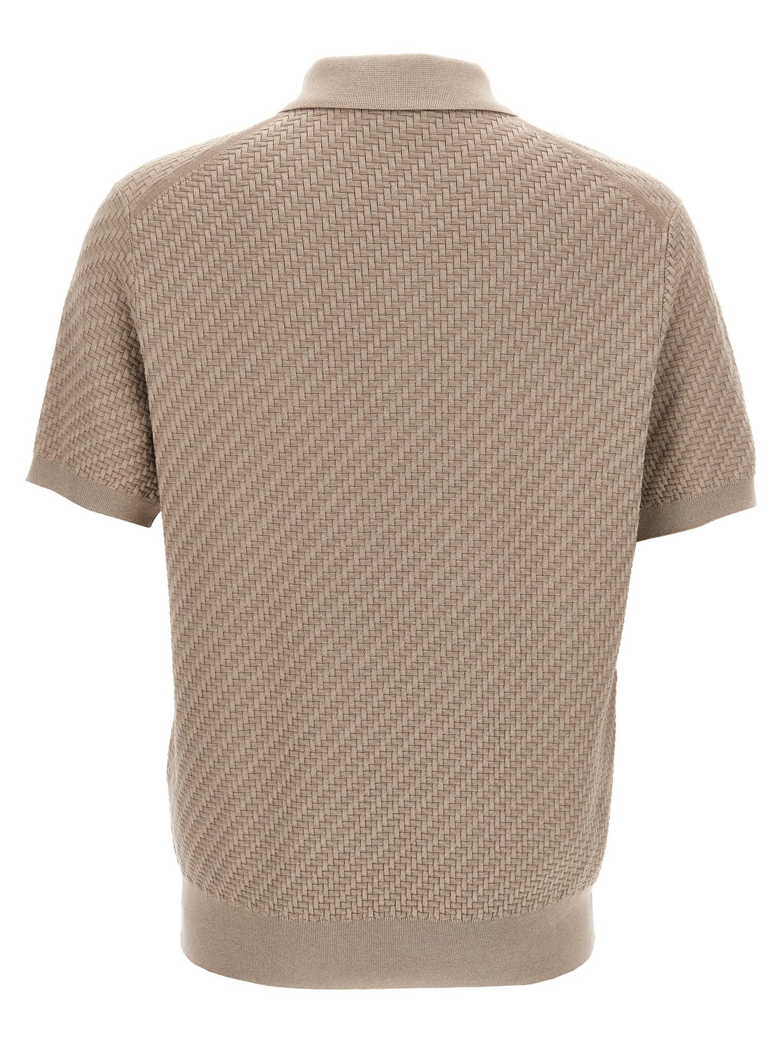 Cotton Polo Men's Shirt - Brioni - Modalova