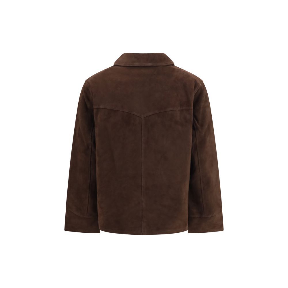 Goatskin Leather Women's Jacket - Tory Burch - Modalova
