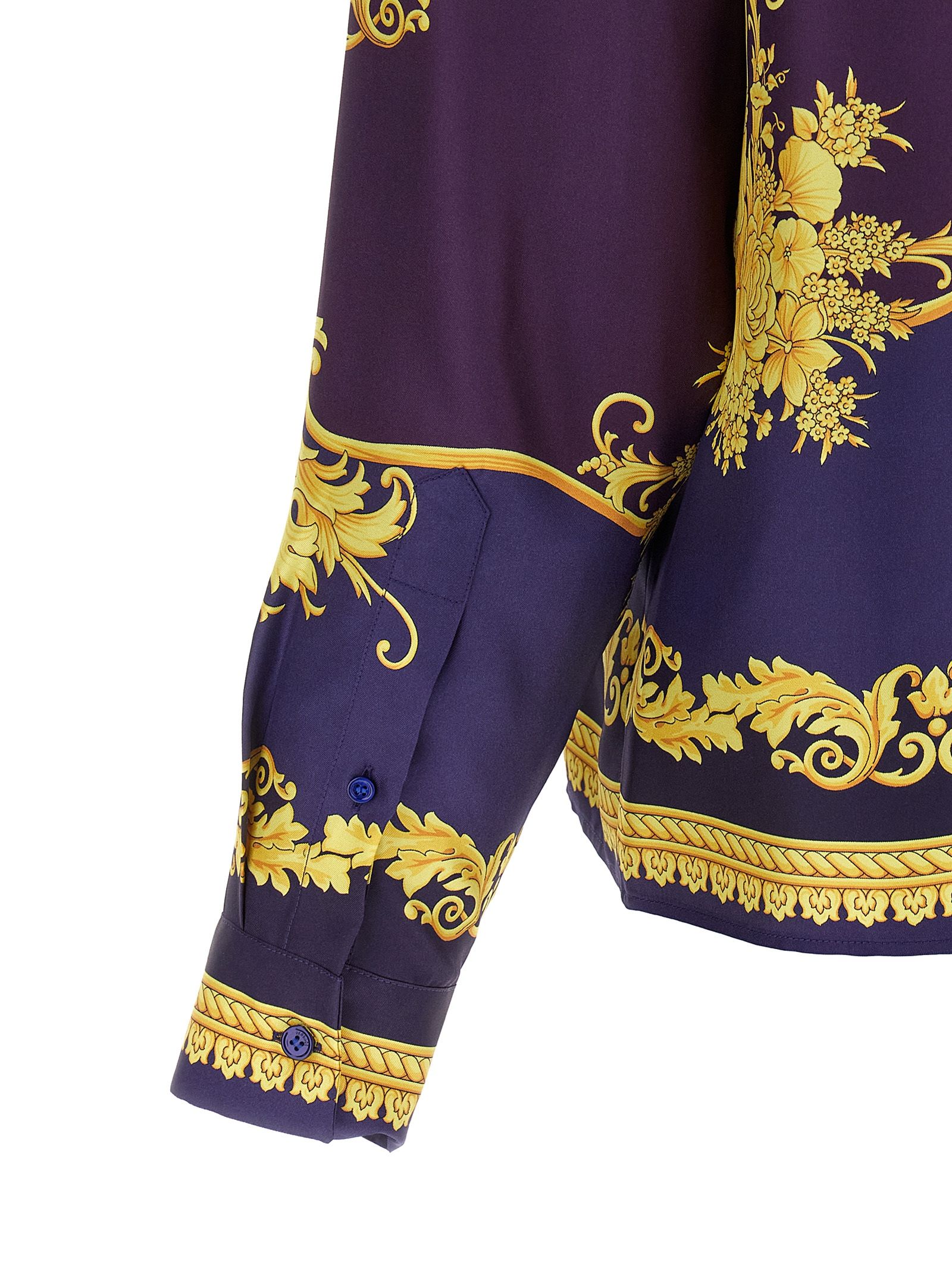 Silk Men's Blouse - Versace - Modalova