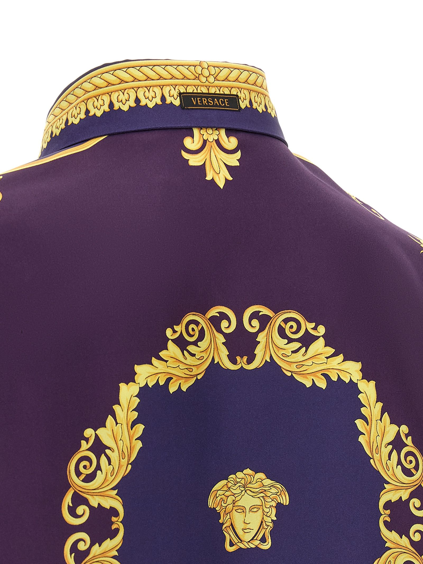 Silk Men's Blouse - Versace - Modalova