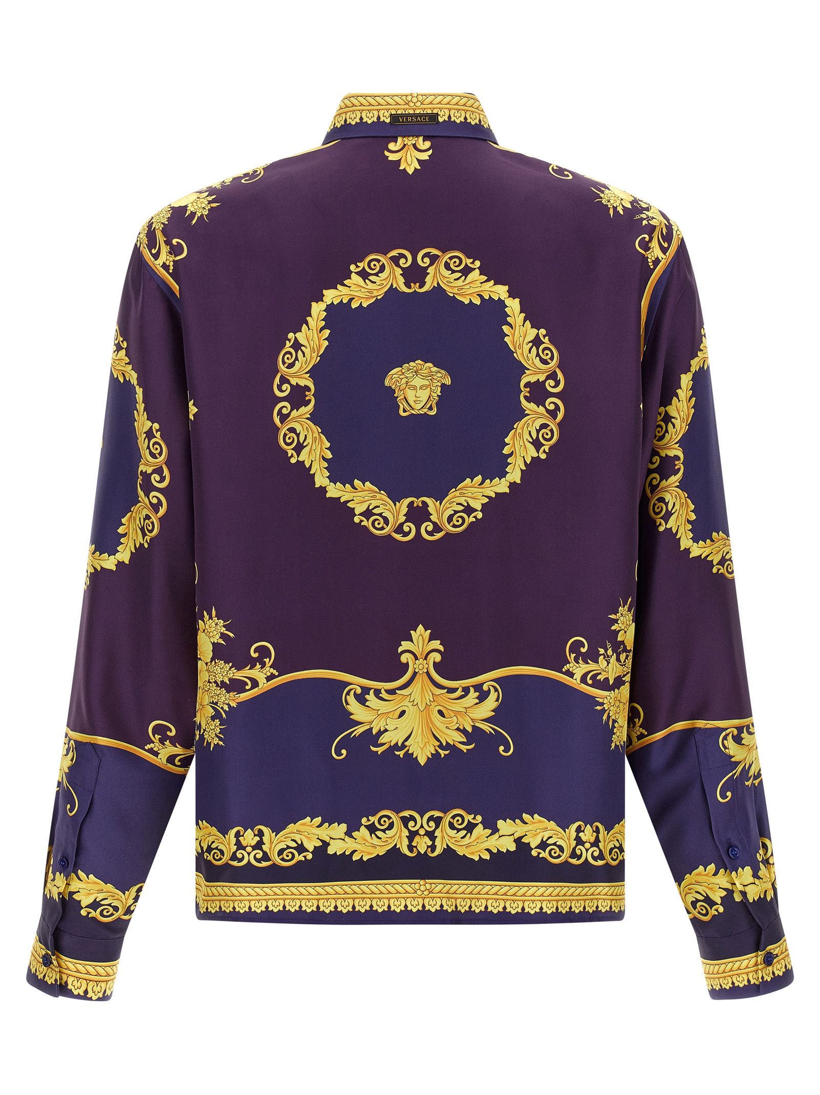 Silk Men's Blouse - Versace - Modalova
