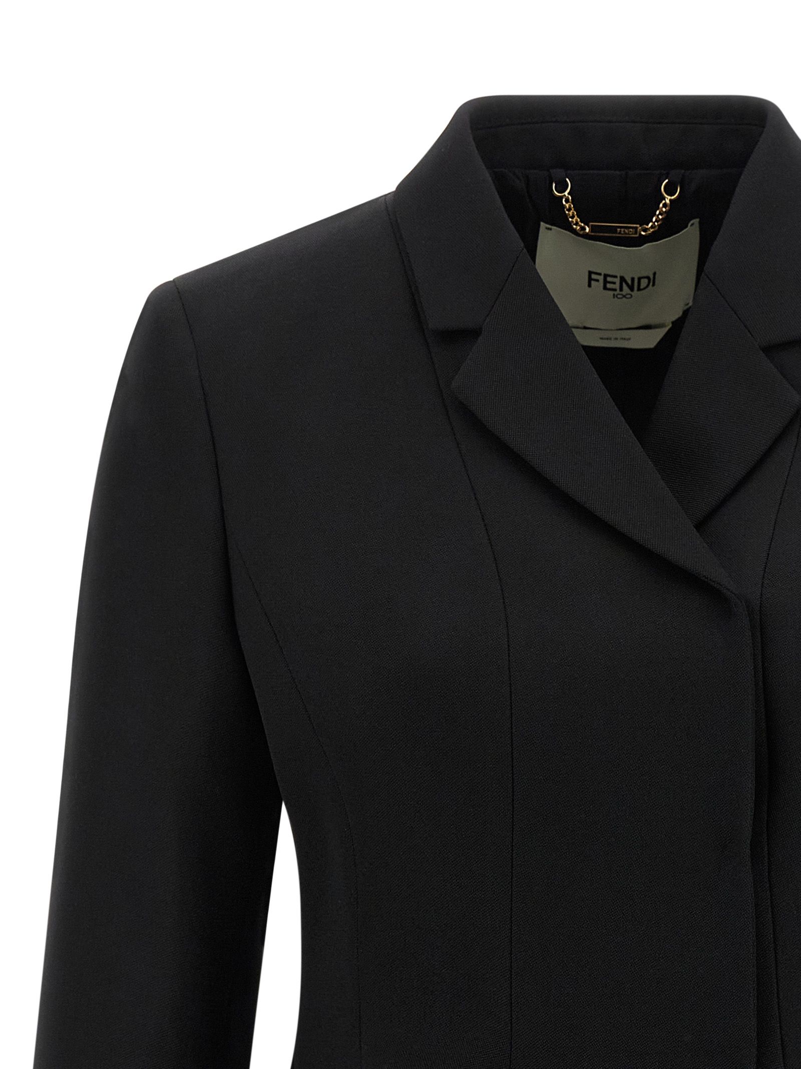 Virgin Wool Women's Blazer - Fendi - Modalova