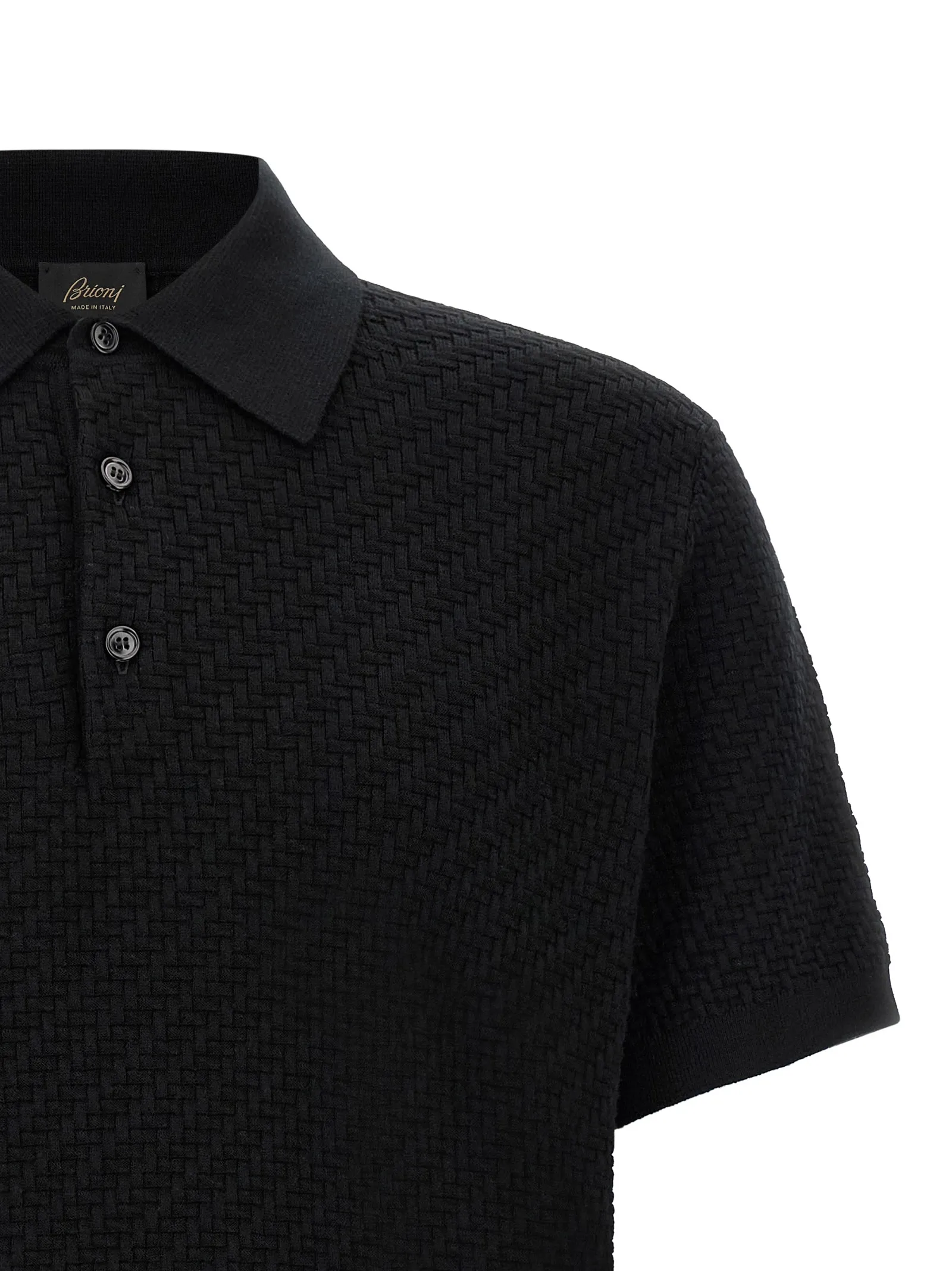 Cotton Polo Men's Shirt - Brioni - Modalova
