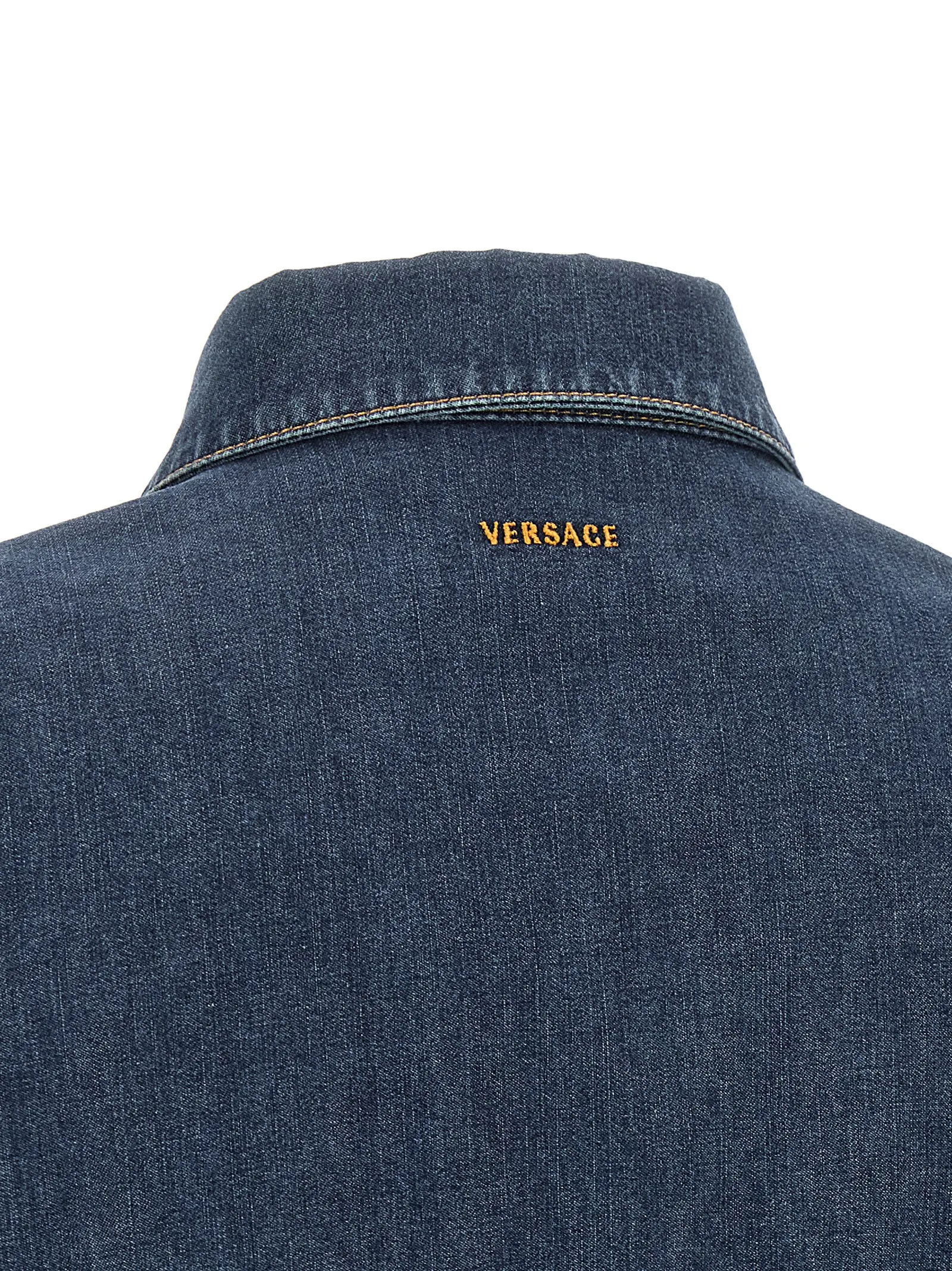 Cotton Short Women's Dress - Versace - Modalova