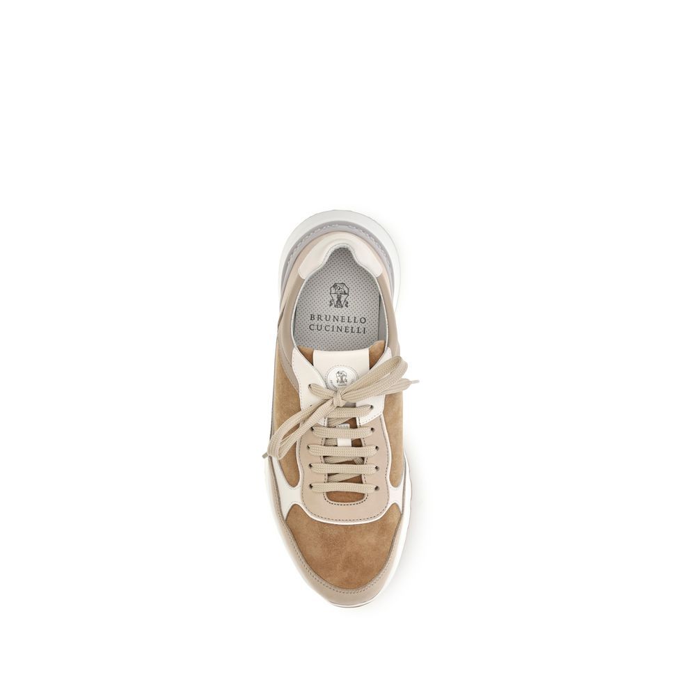 Calf Leather Bos Taurus Low Top Men's Sneakers - Brunello Cucinelli - Modalova