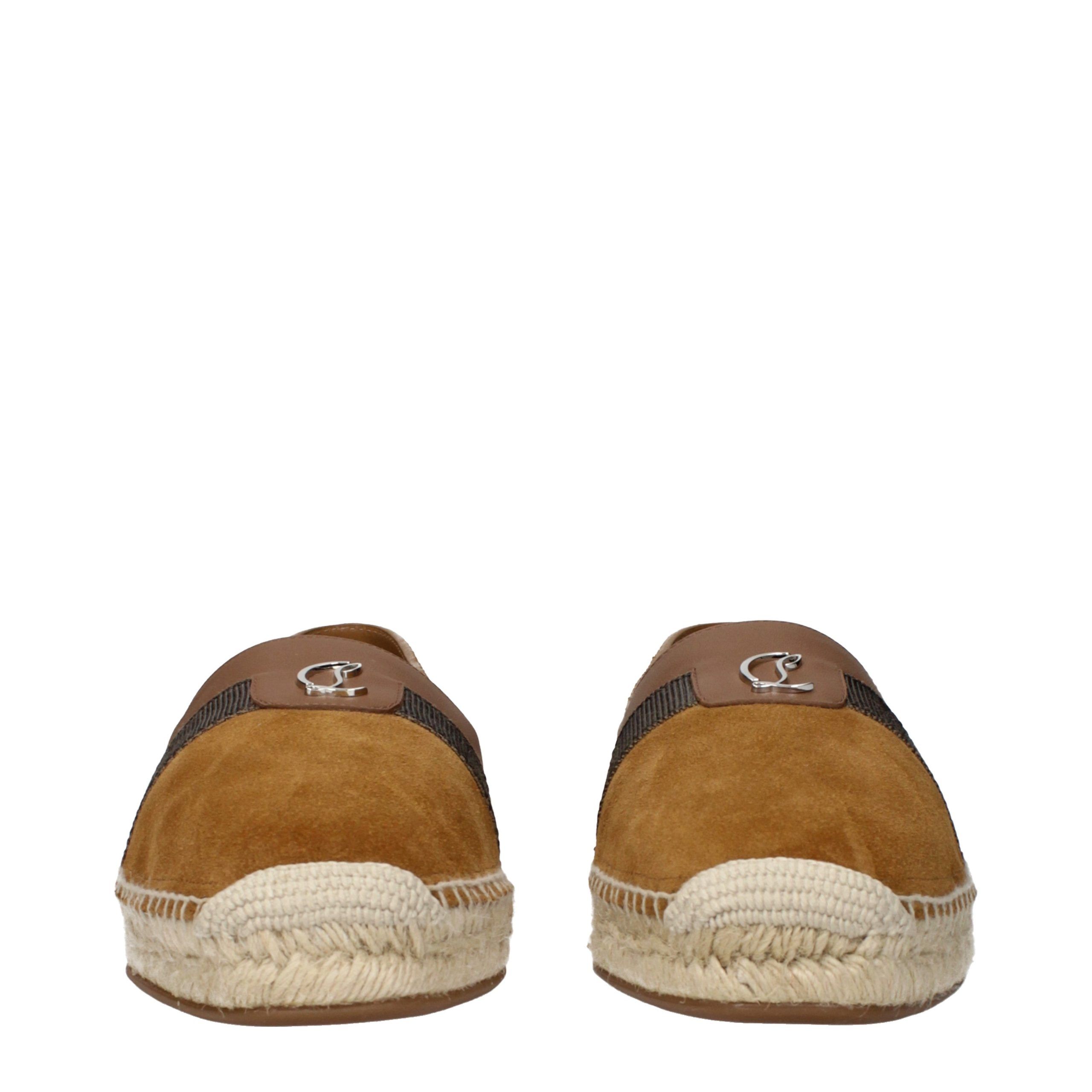Leather Men's Espadrilles - Christian Louboutin - Modalova