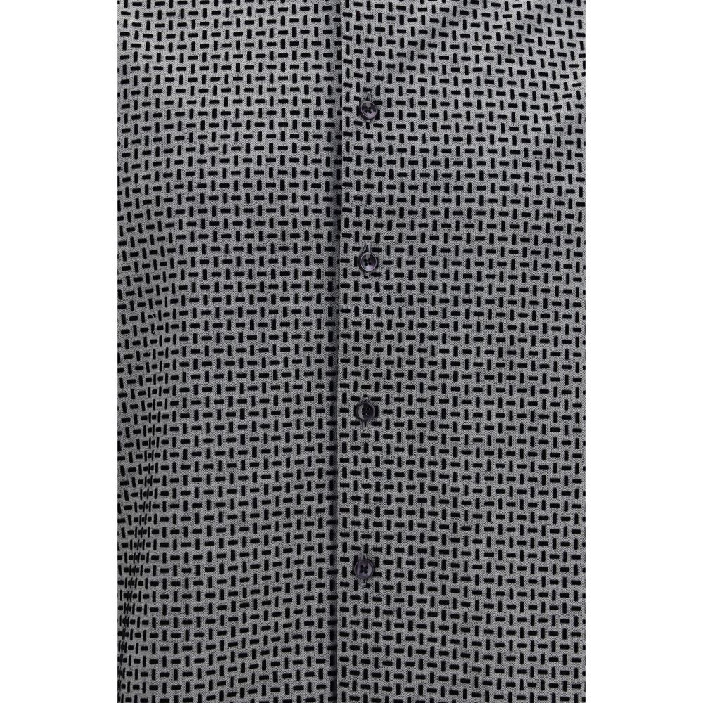 Cotton Pattern Men's Shirt - Giorgio Armani - Modalova
