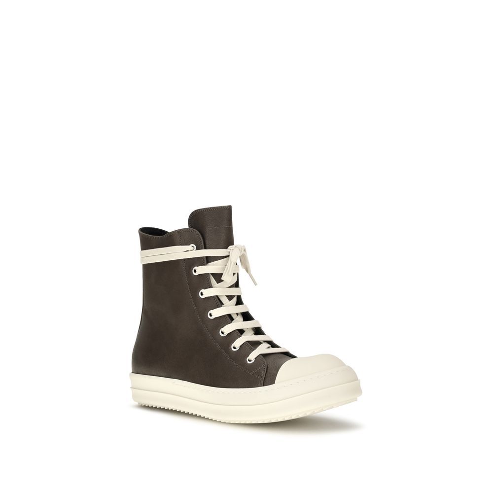 Calf Leather Bos Taurus High Top Men's Sneakers - Rick Owens - Modalova