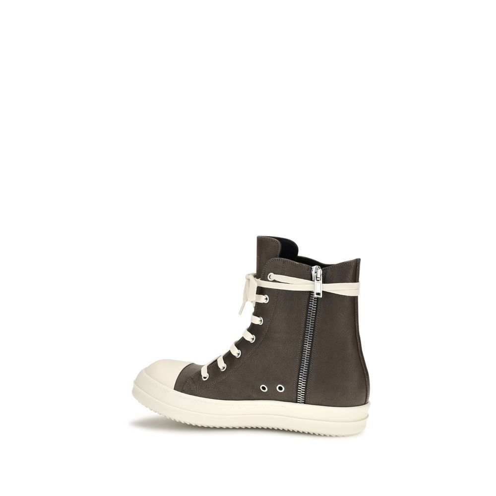 Calf Leather Bos Taurus High Top Men's Sneakers - Rick Owens - Modalova