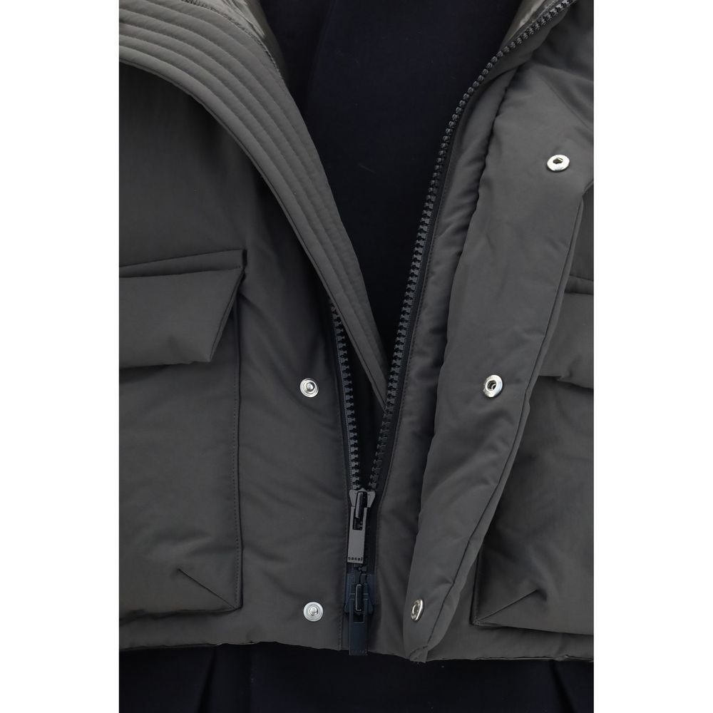 Polyester Women's Coat - Sacai - Modalova