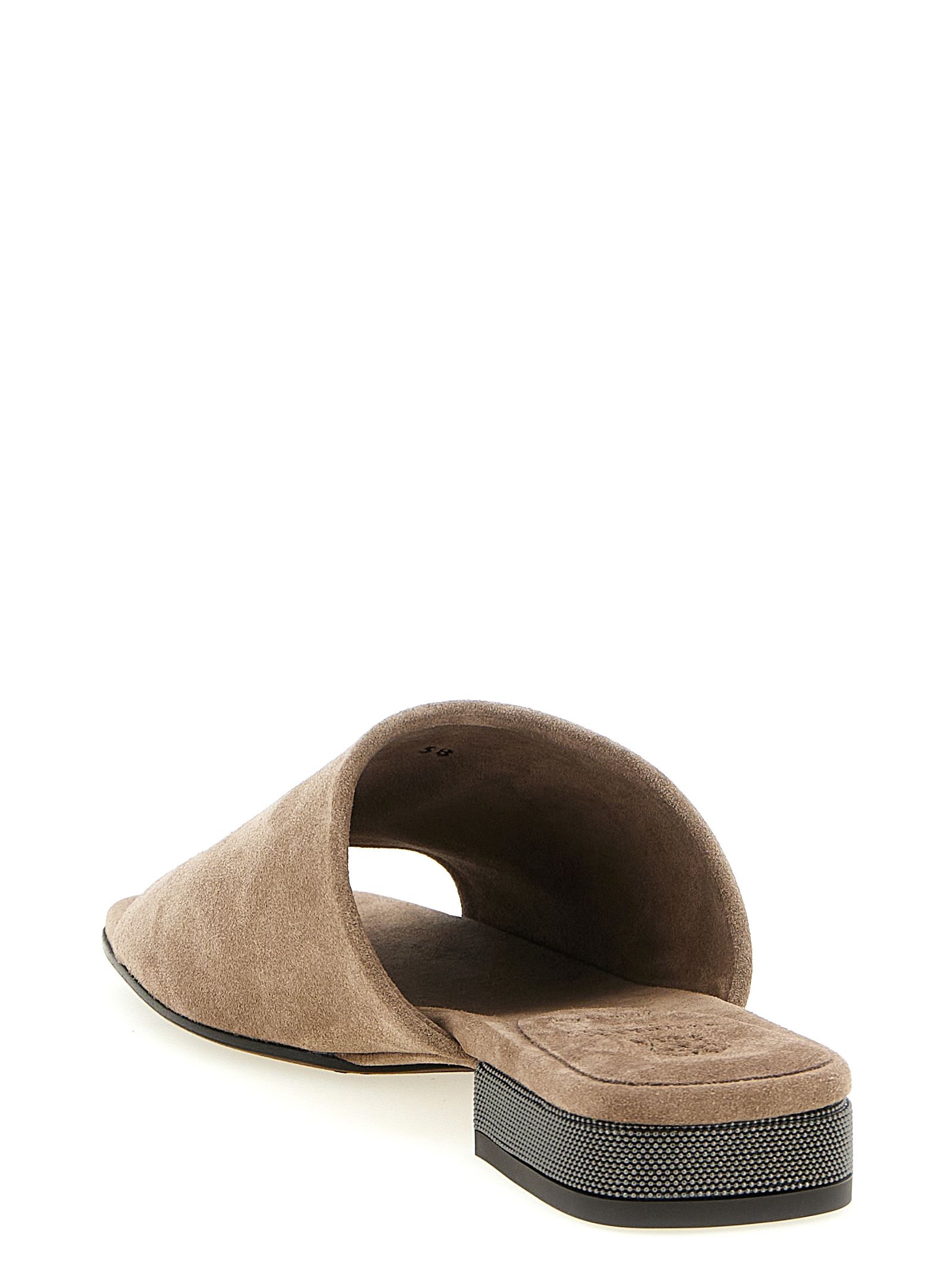 Calfskin Women's Slides - Brunello Cucinelli - Modalova
