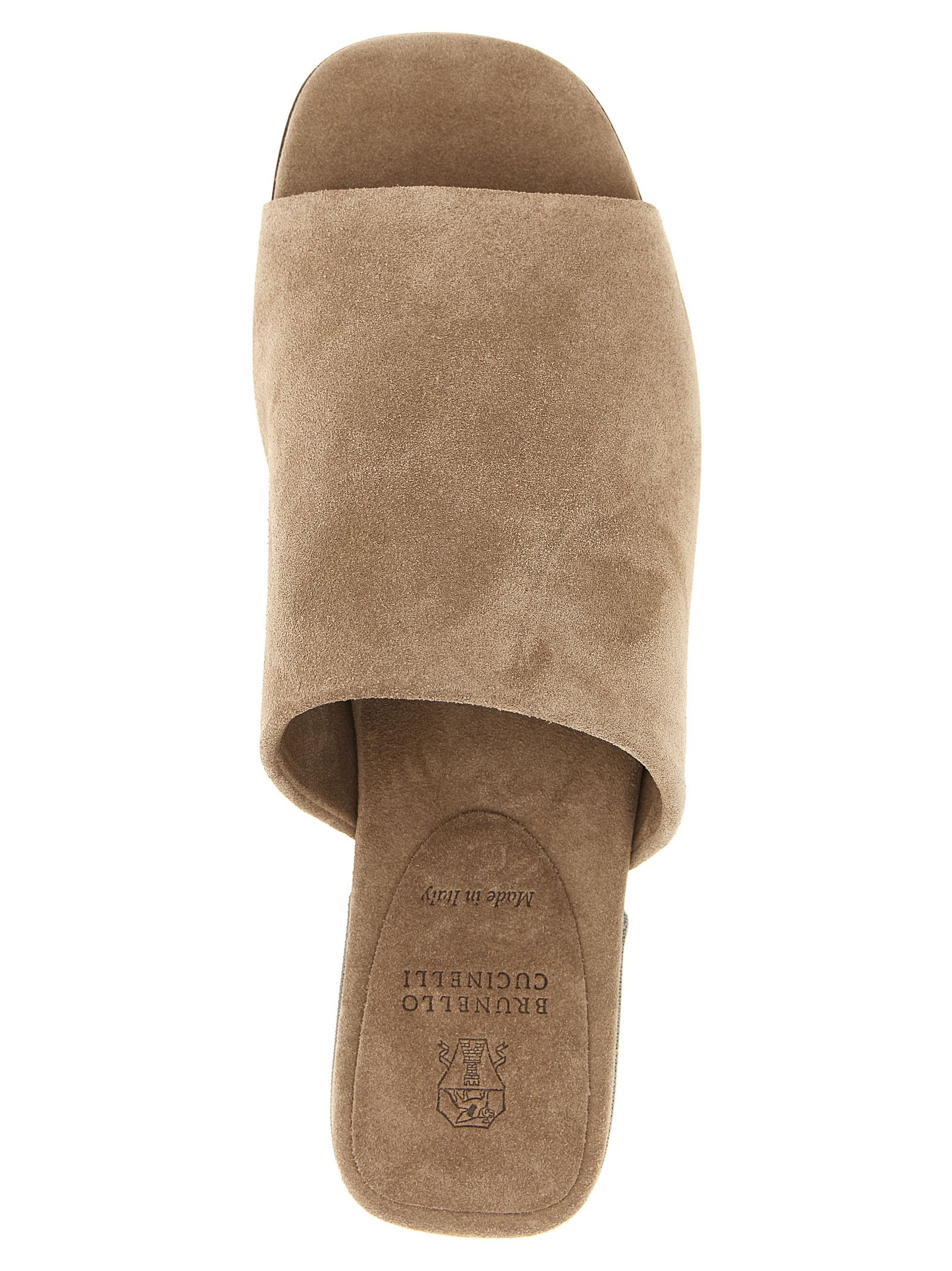 Calfskin Women's Slides - Brunello Cucinelli - Modalova