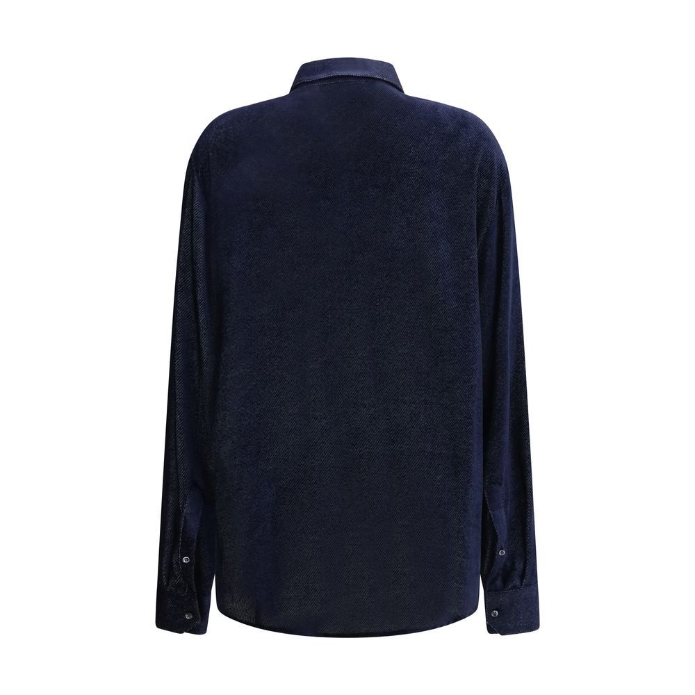 Silk Dress Men's Shirt - Giorgio Armani - Modalova