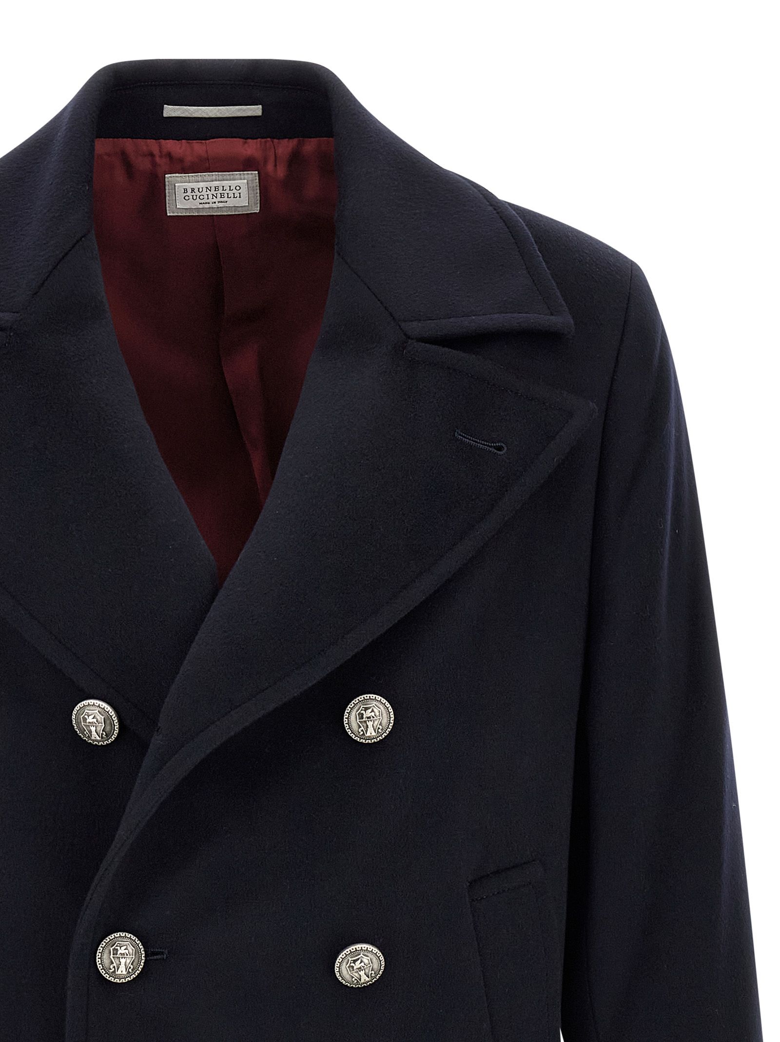 Virgin Wool Men's Coat - Brunello Cucinelli - Modalova