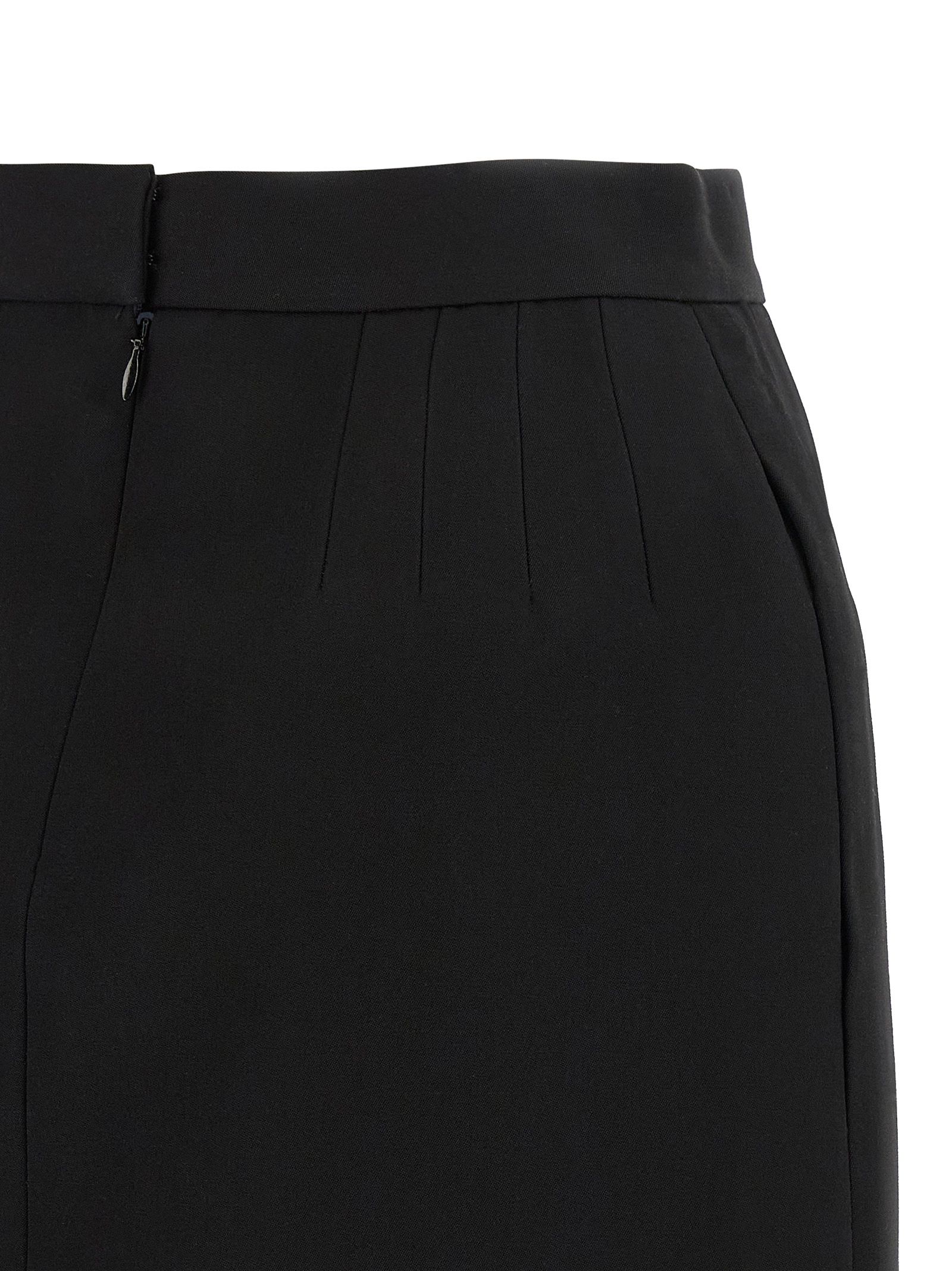 Virgin Wool Long Women's Skirt - Versace - Modalova
