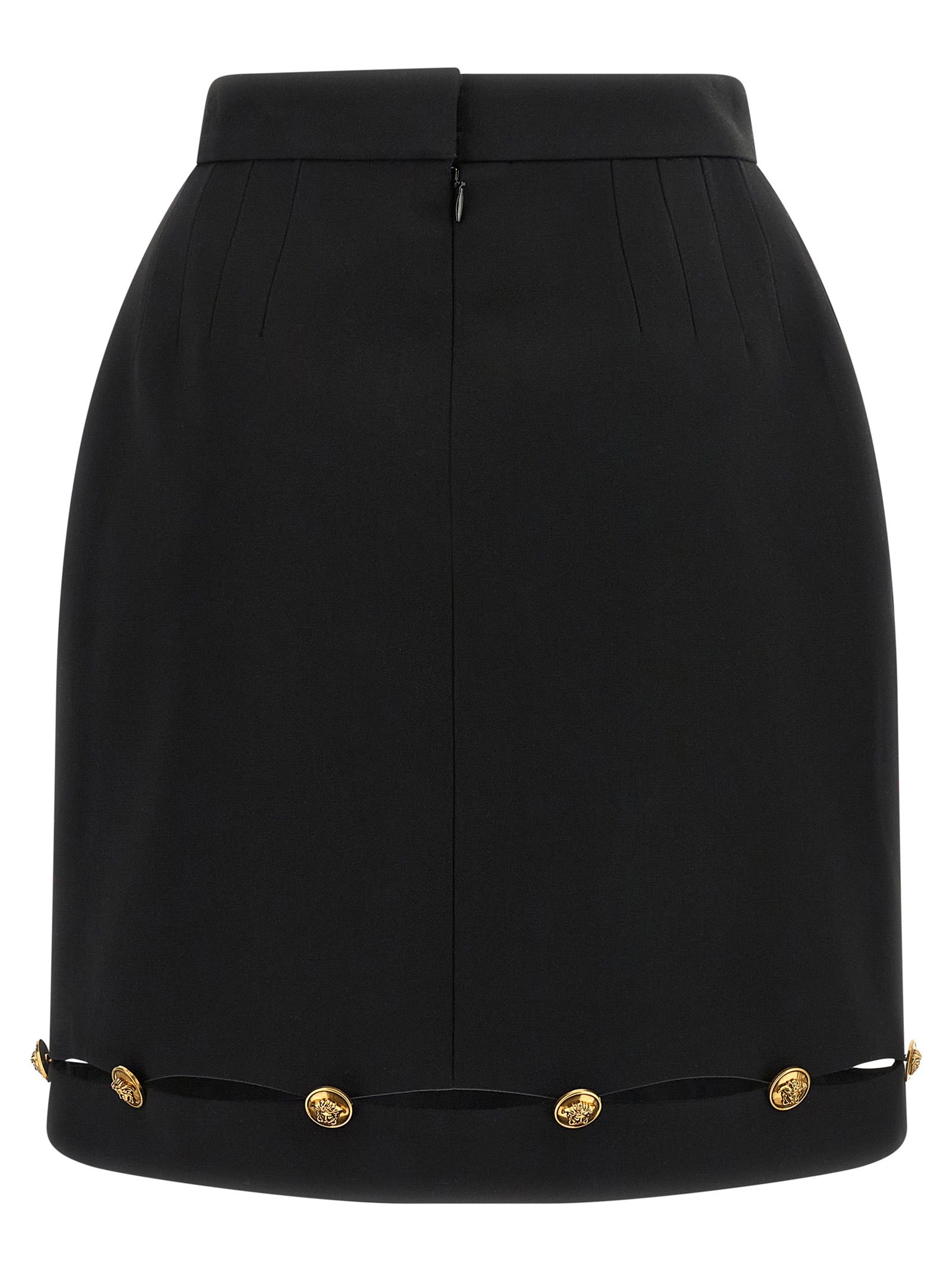 Virgin Wool Long Women's Skirt - Versace - Modalova