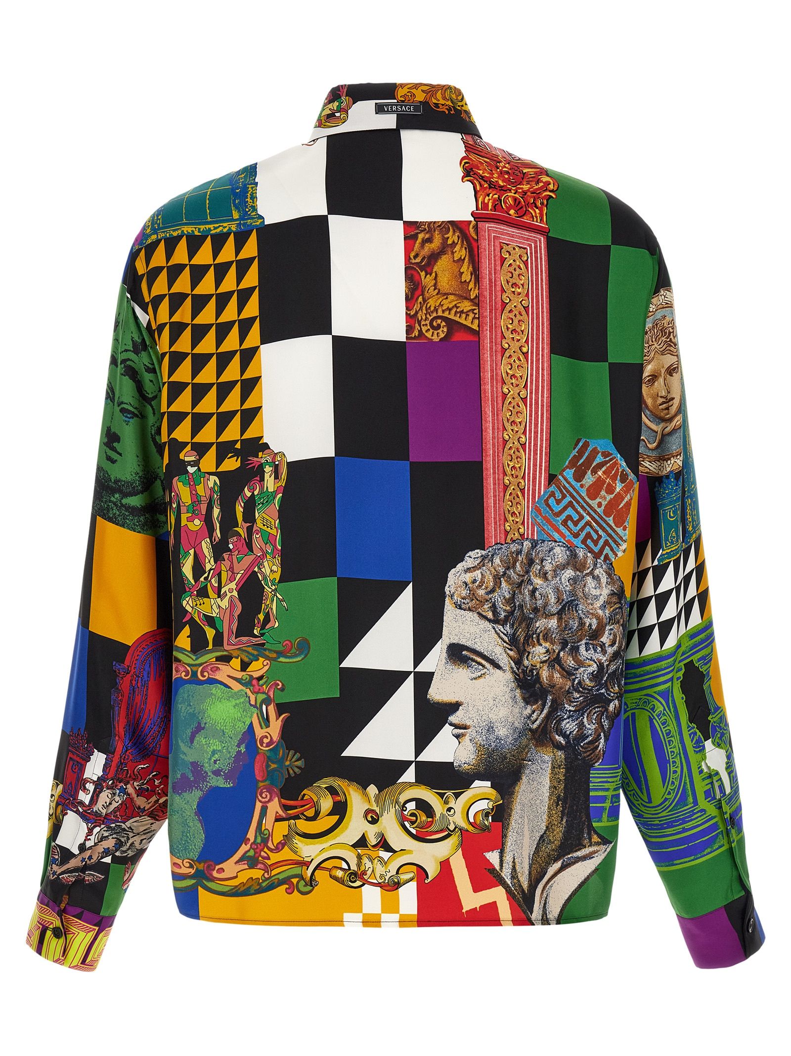 Silk Men's Blouse - Versace - Modalova