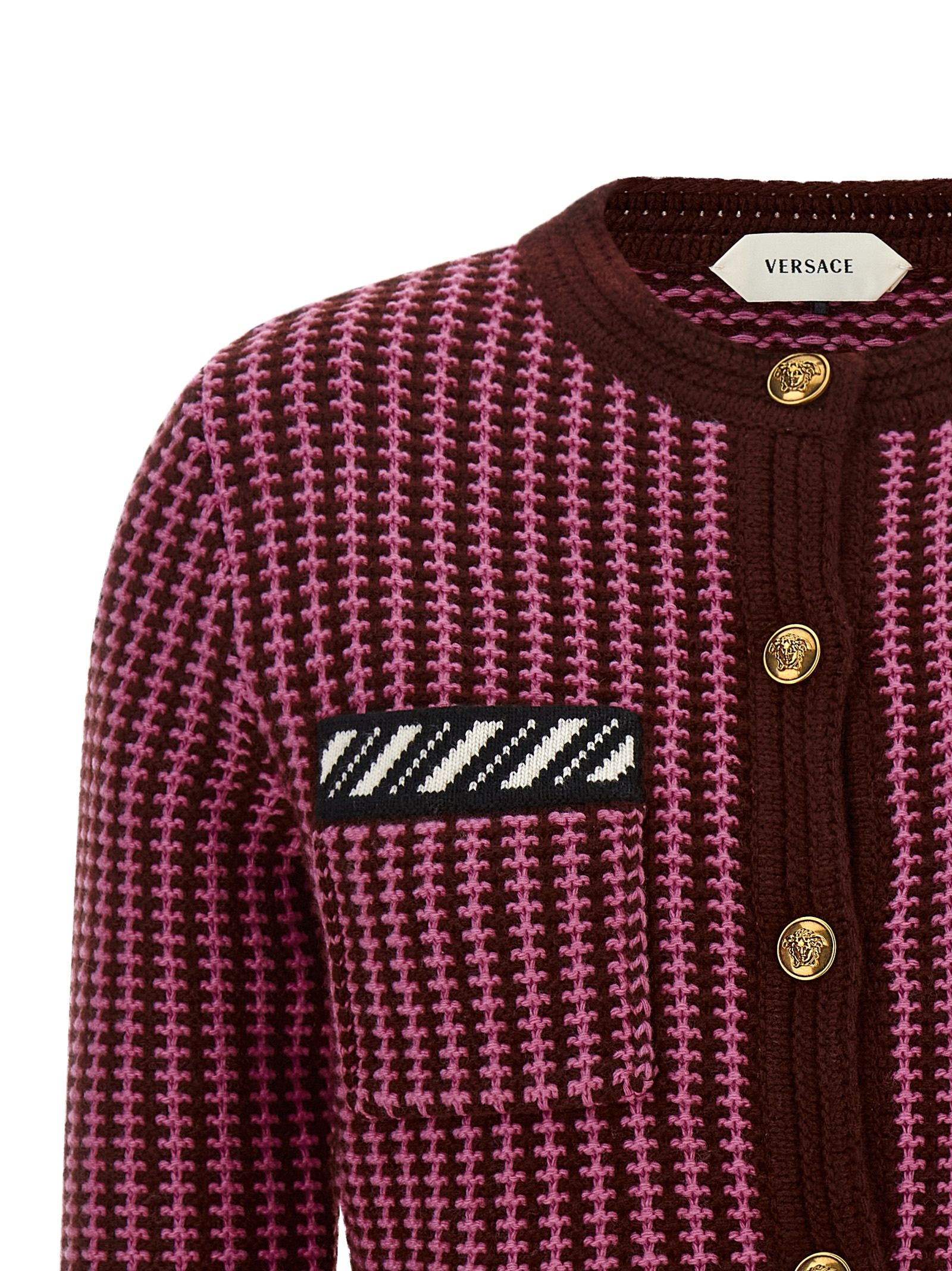 Virgin Wool Women's Cardigan - Versace - Modalova