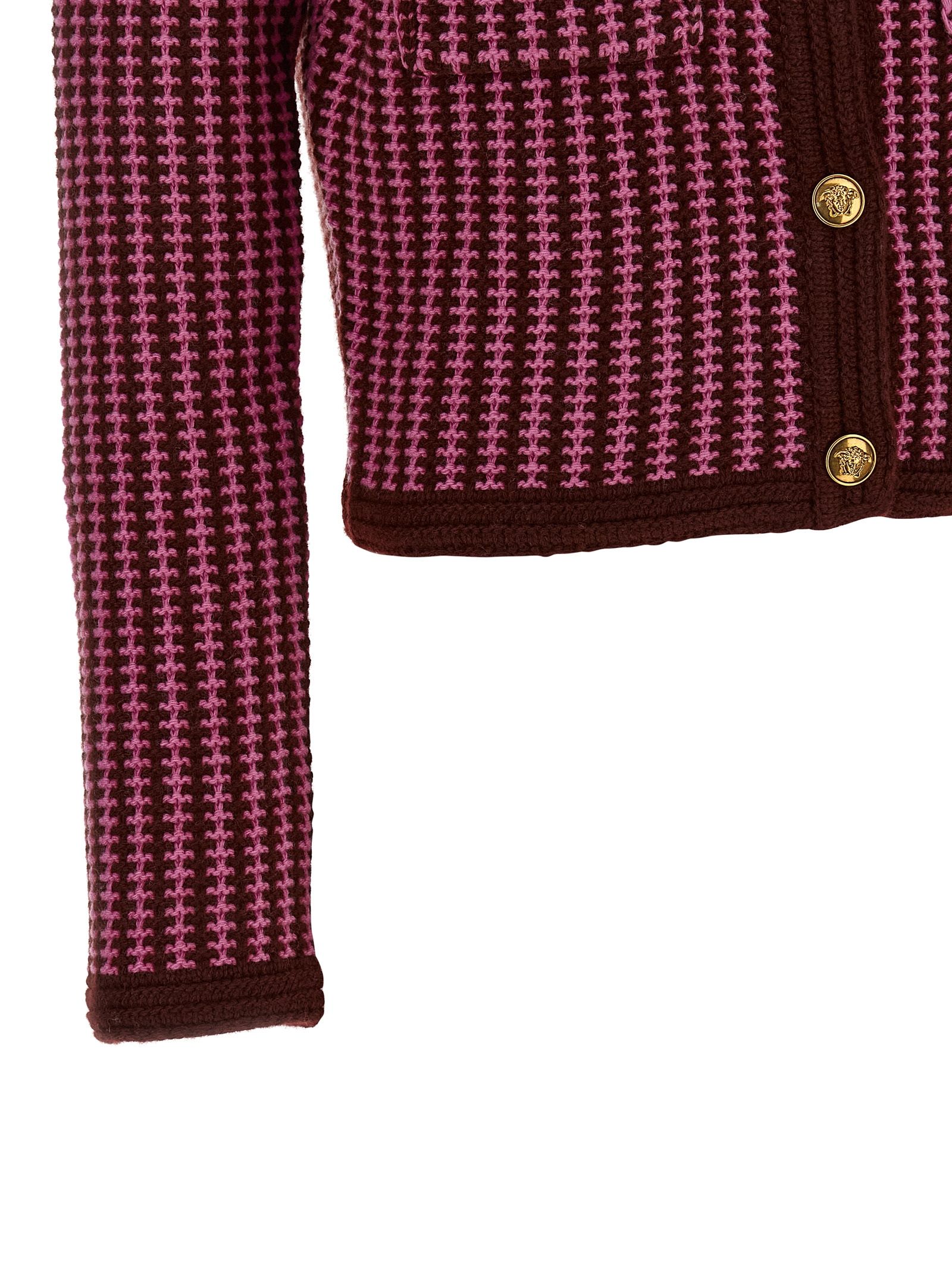 Virgin Wool Women's Cardigan - Versace - Modalova
