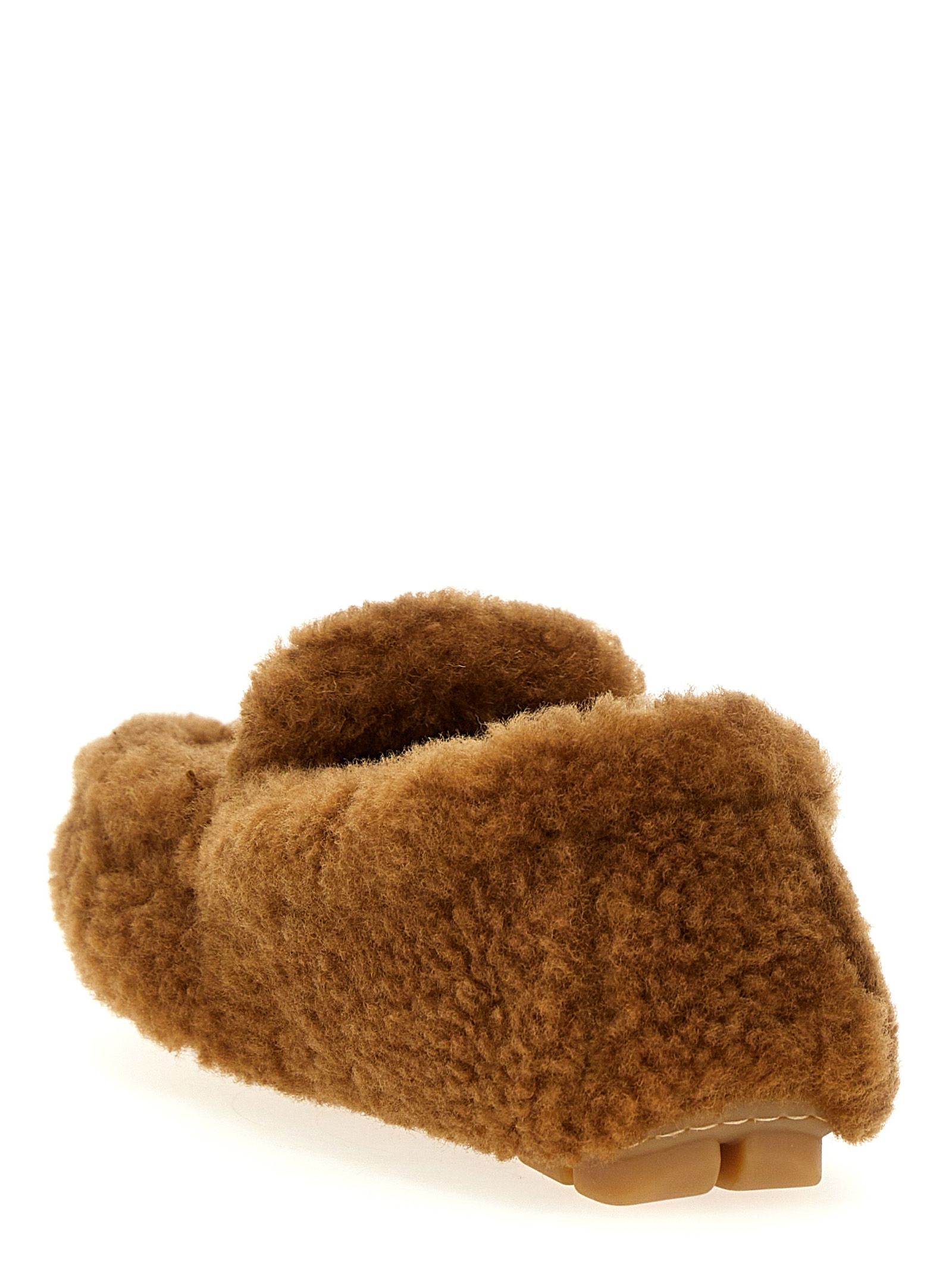 Lamb Leather Slip-On Women's Loafers - Prada - Modalova