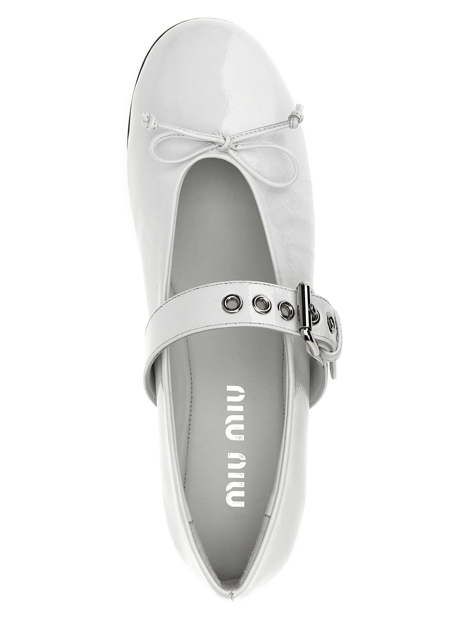 Calfskin Ballet Women's Flats - Miu Miu - Modalova