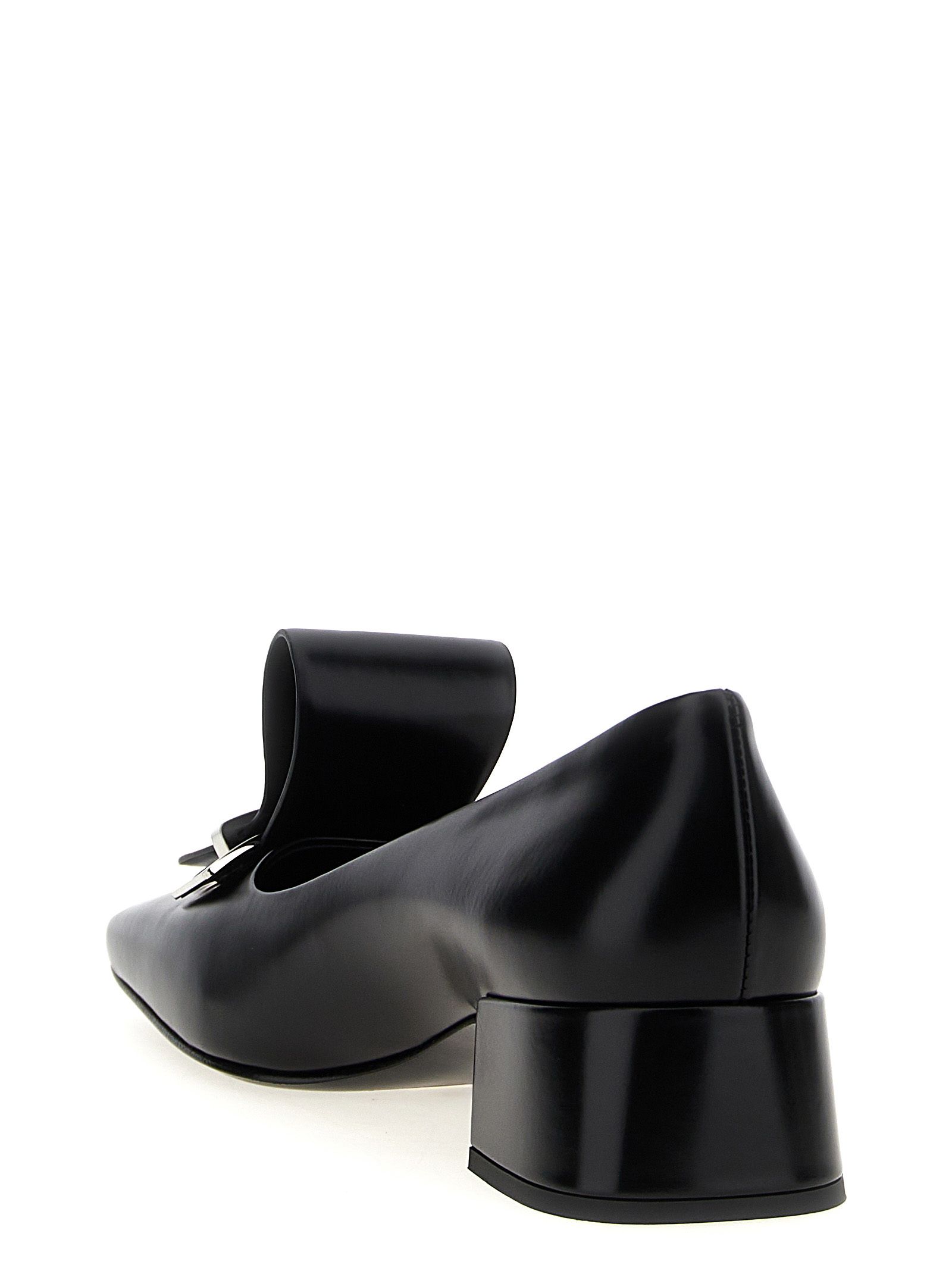 Calfskin Mid Heel Women's Pumps - Prada - Modalova