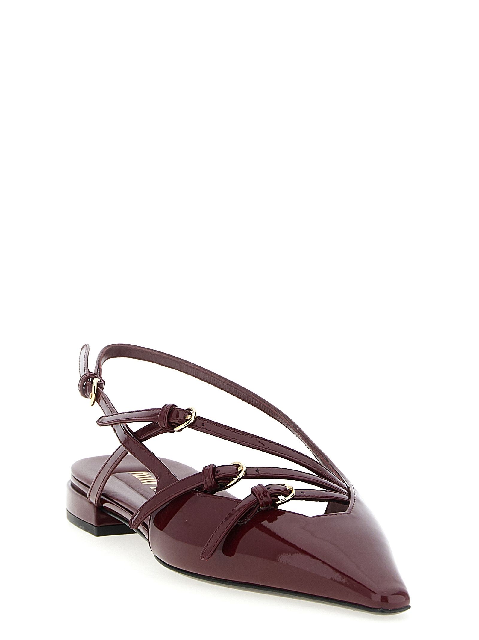 Calfskin Ballet Women's Flats - Miu Miu - Modalova