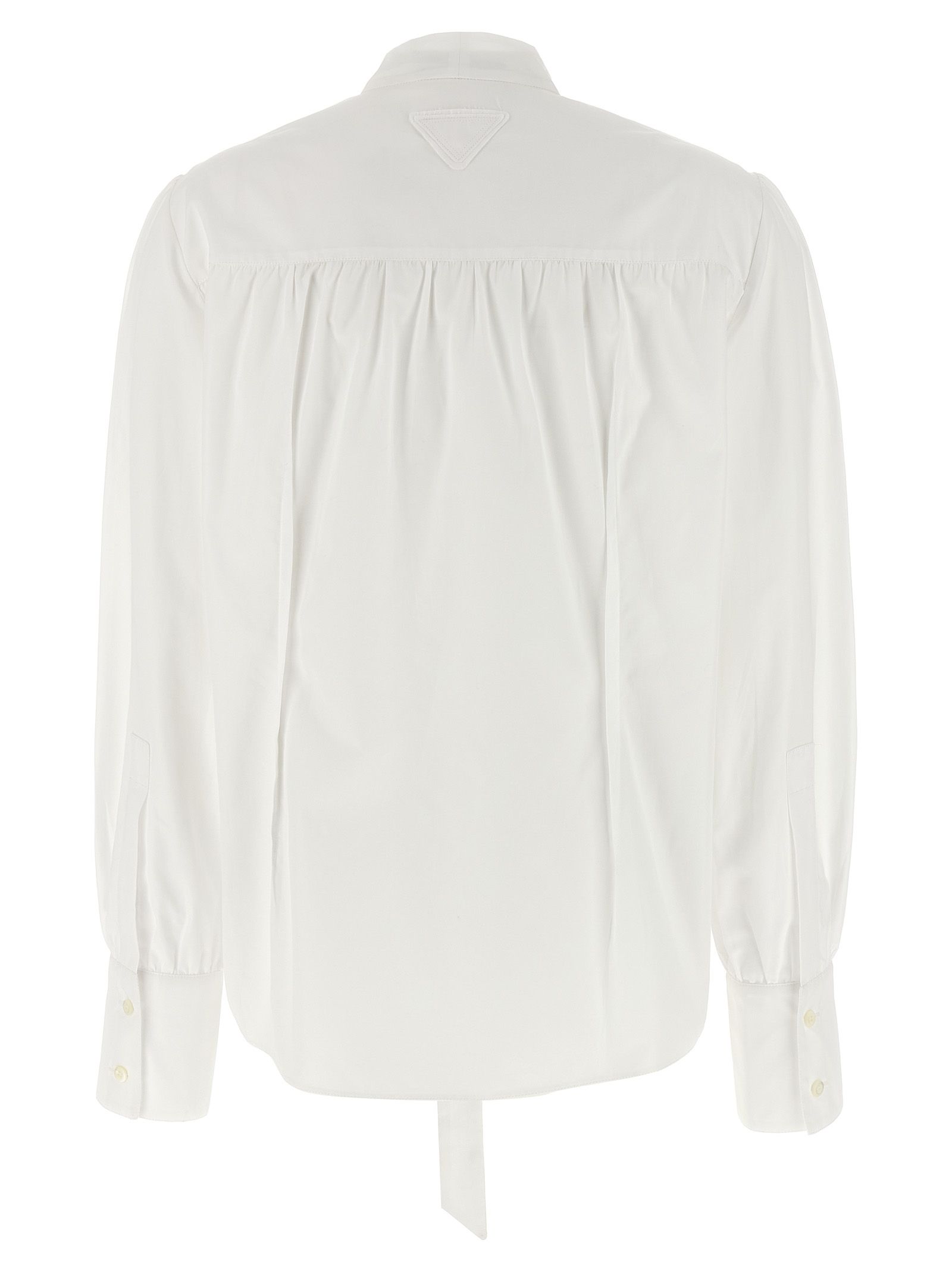 Prada White Cotton Women's Blouse - Prada - Modalova